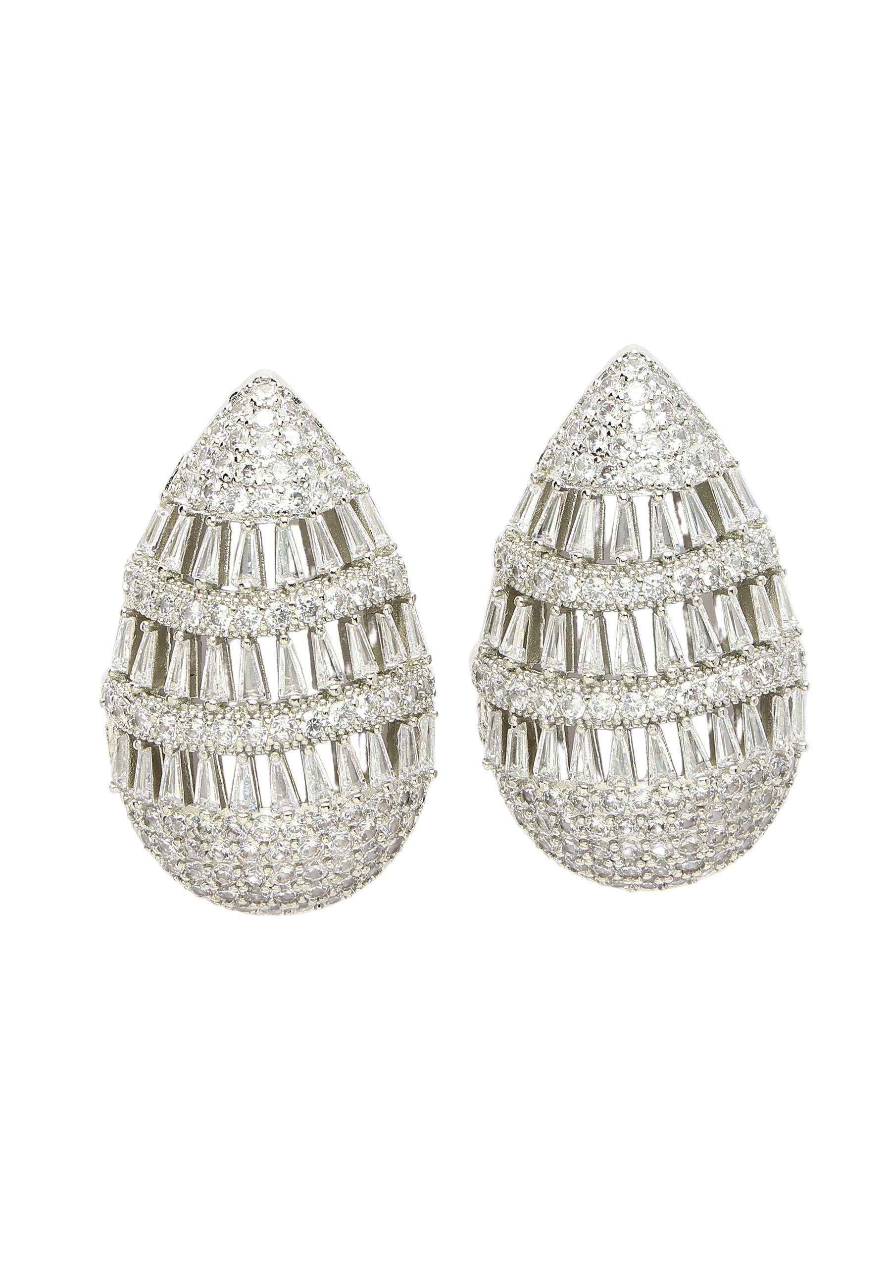 Classy Hollow Designer Zirconia Drops