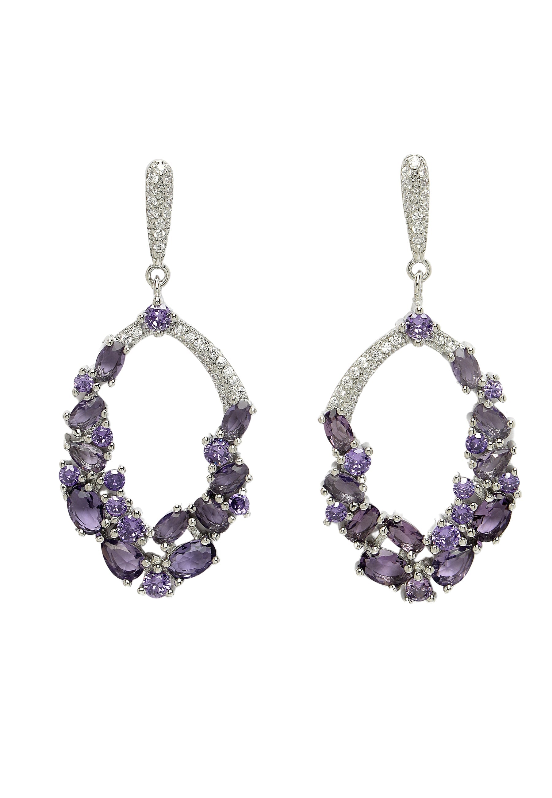 Dainty Cubic Zirconia Drop Earrings