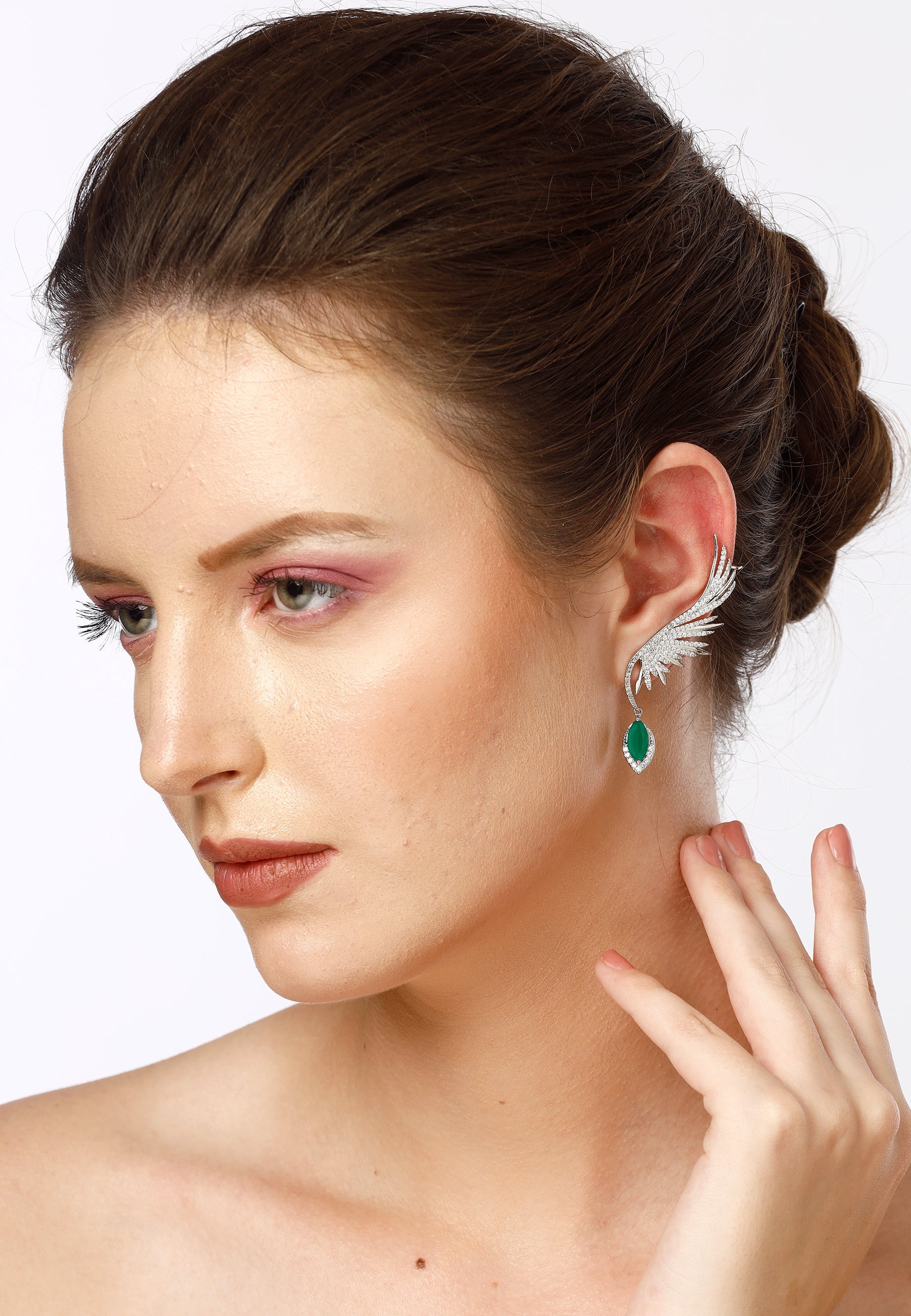 Diva Feather-Shaped Ear Cuff