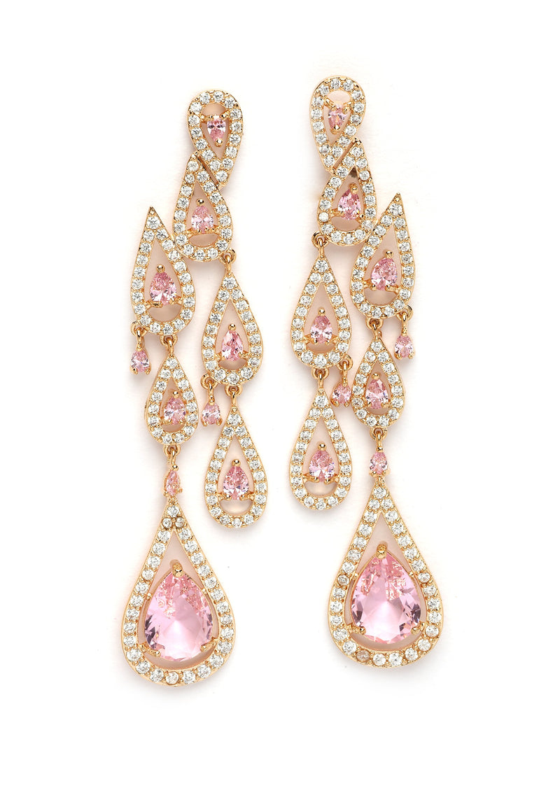 Boucles d'oreilles pendantes Diva Raindrop