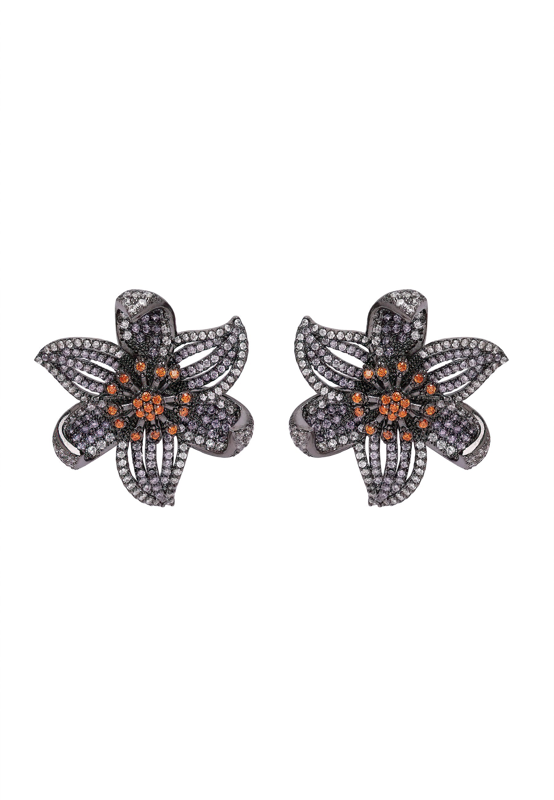 Diva Floral Stud Earrings