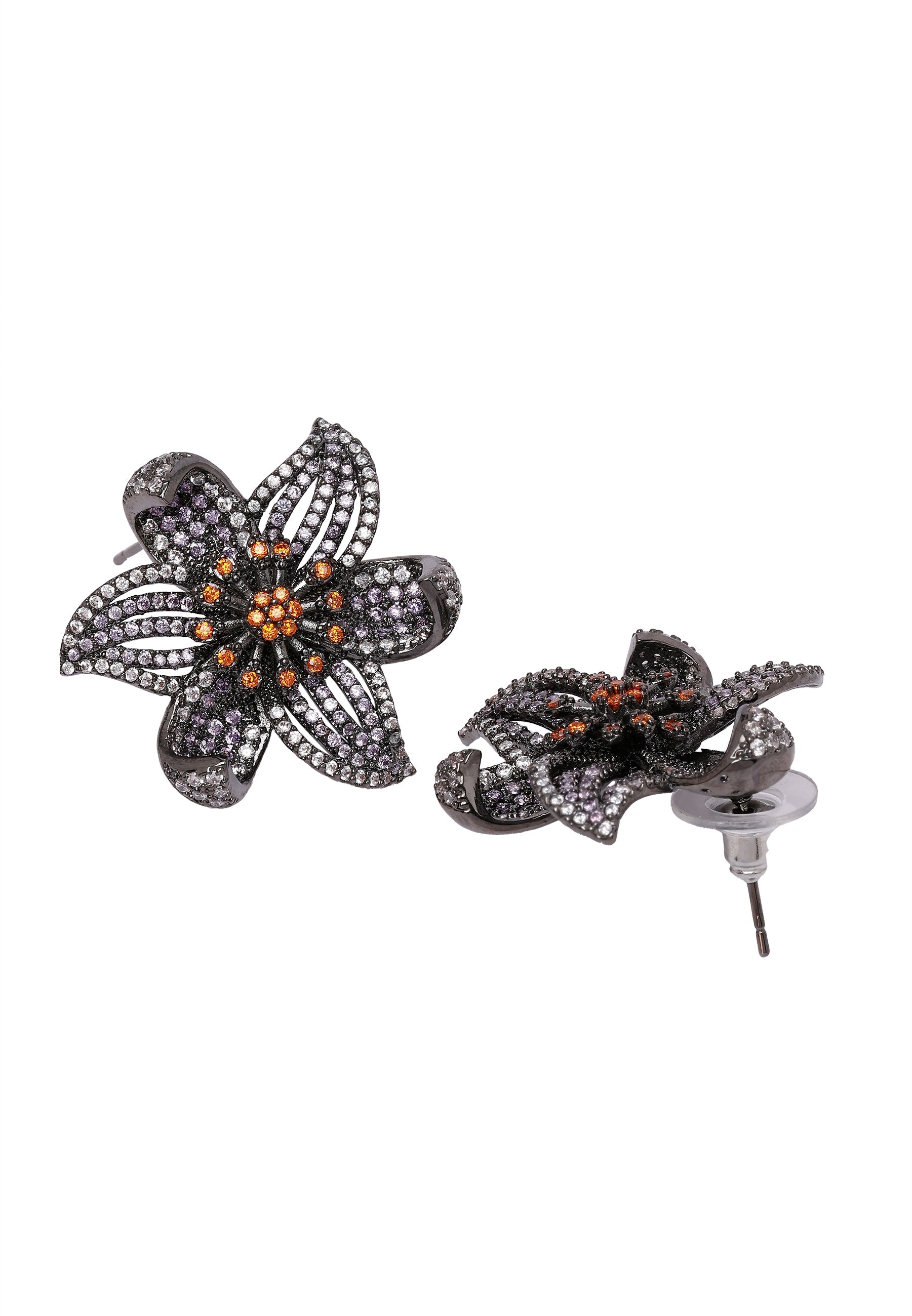 Diva Floral Stud Earrings