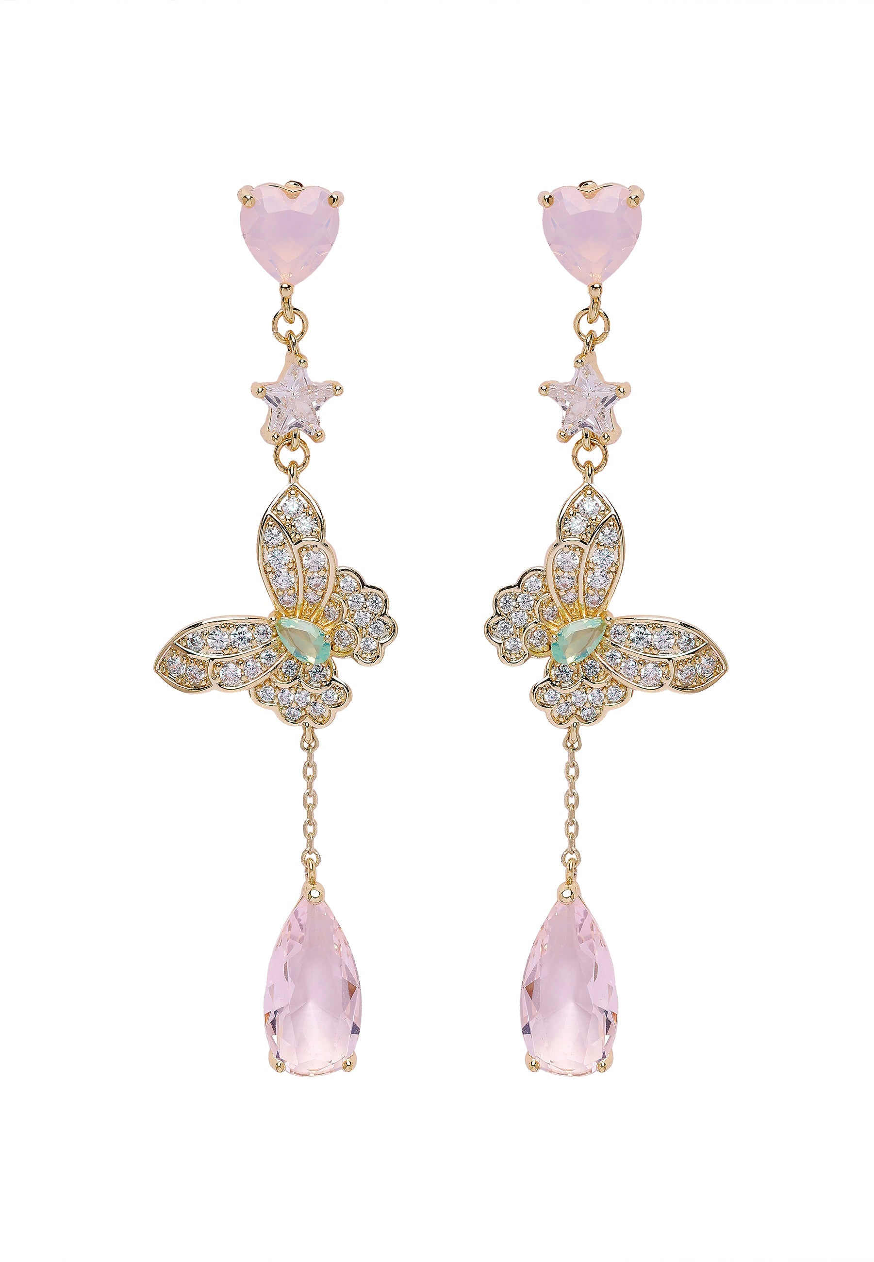 Diva Butterfly Drop Earrings