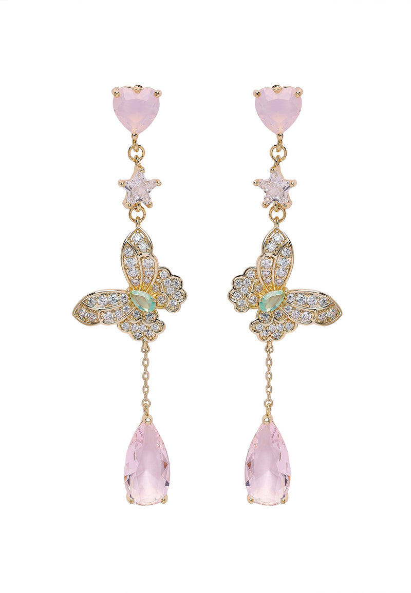 Diva Butterfly Drop Earrings