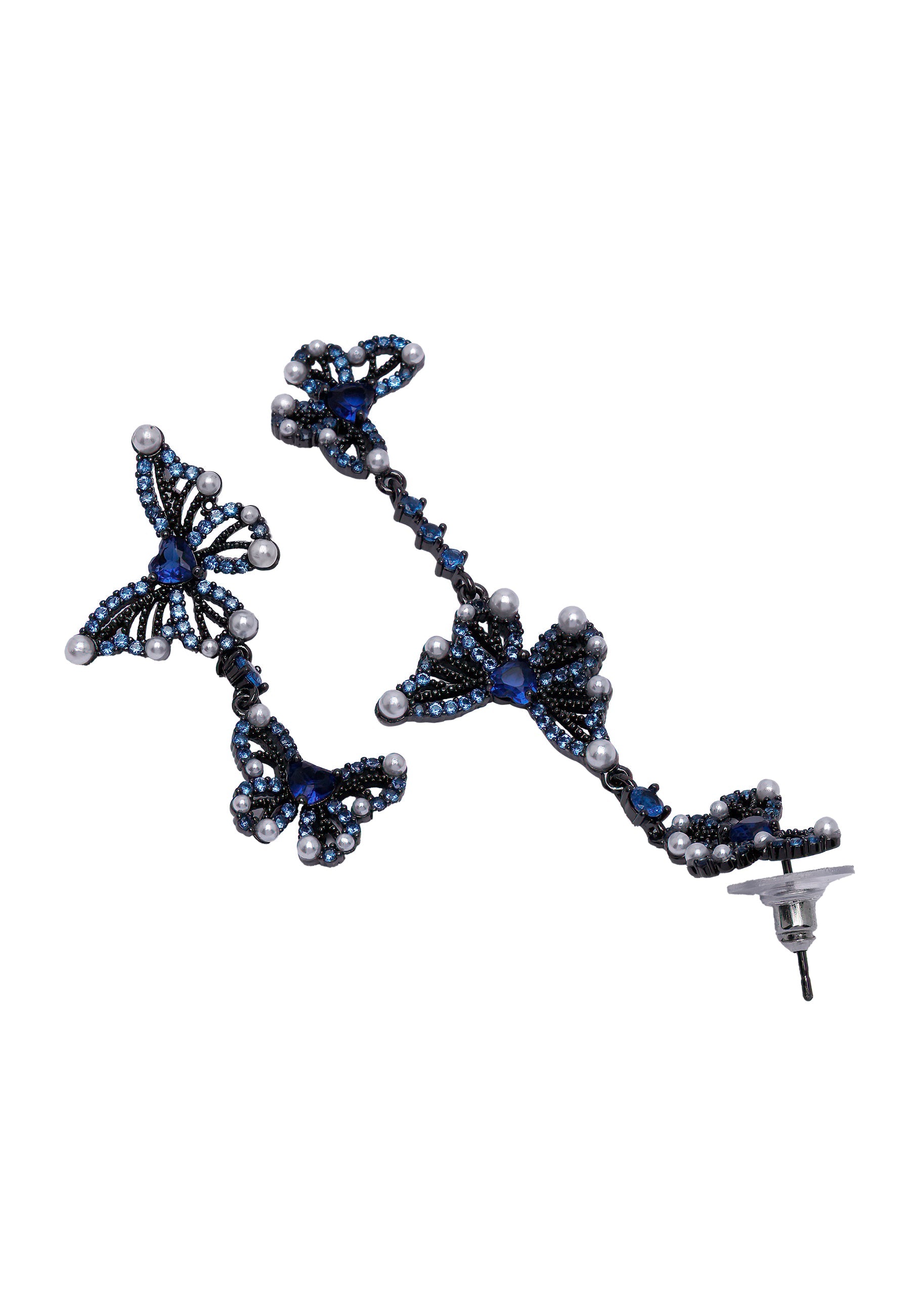 Boucles d'oreilles papillon asymétriques modernes Diva