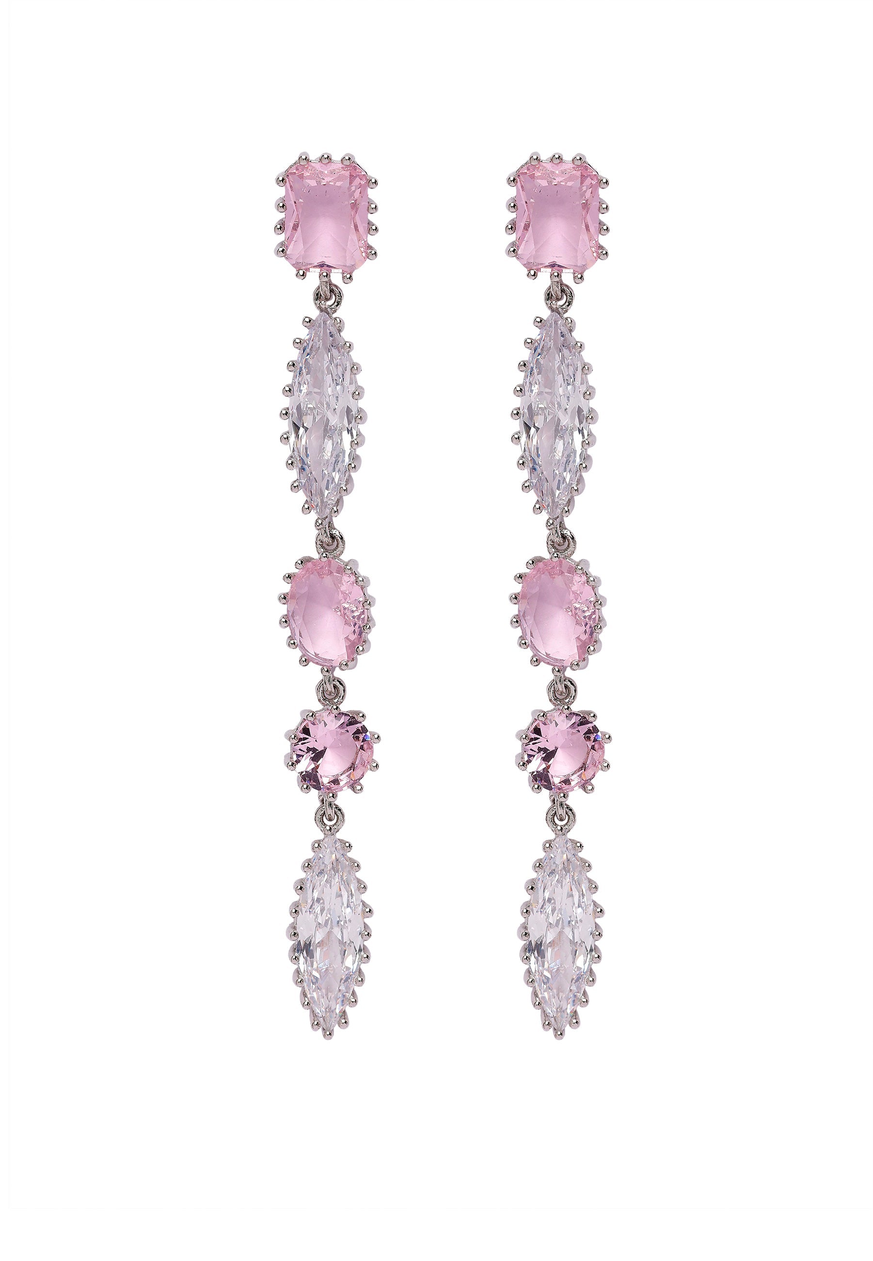 Boucles d'oreilles longues et brillantes Diva