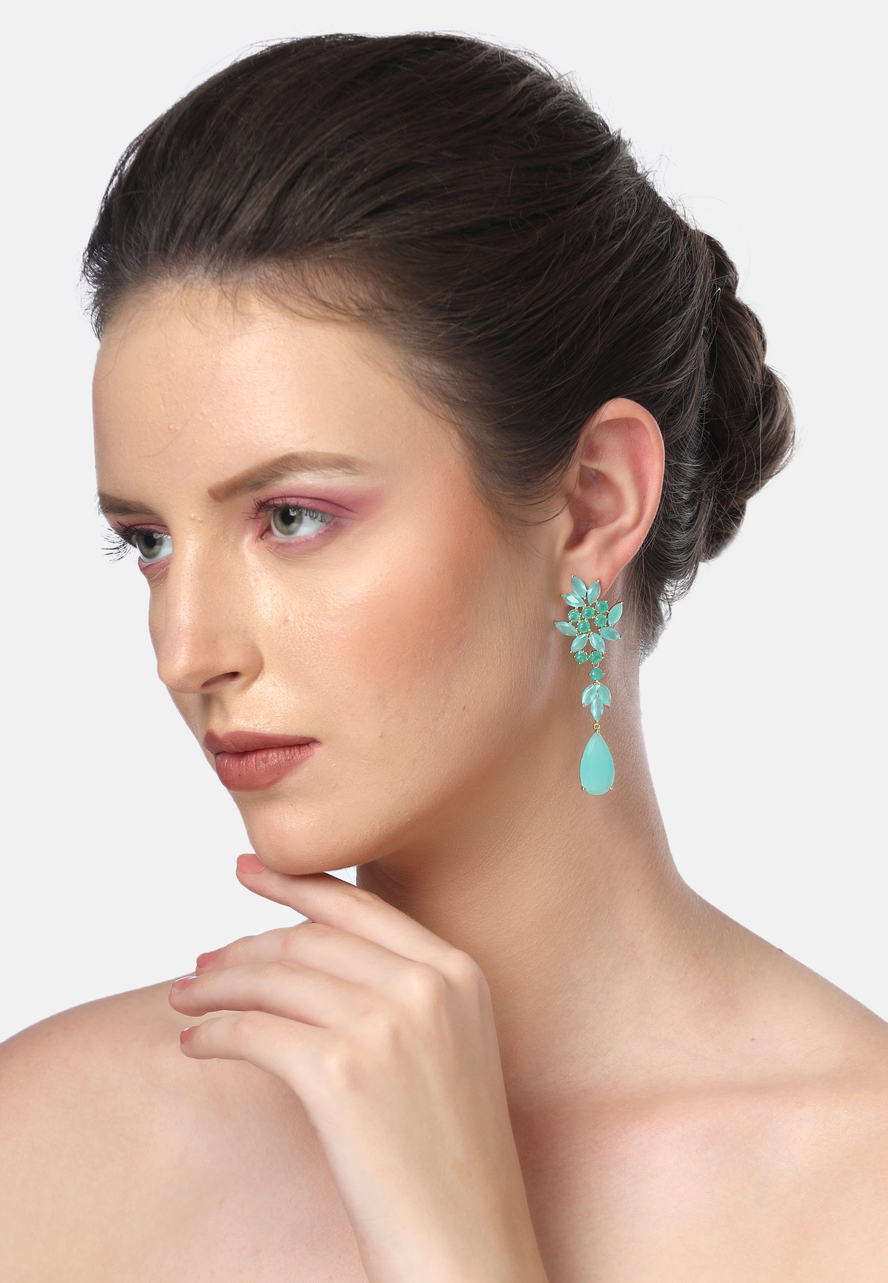 Diva Leaf Drop Earrings