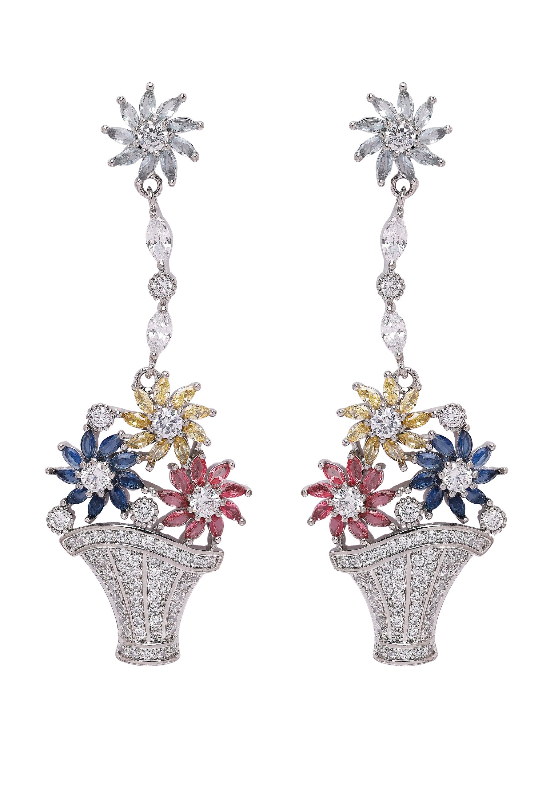 Diva Cute Bouquet Drop Earrings