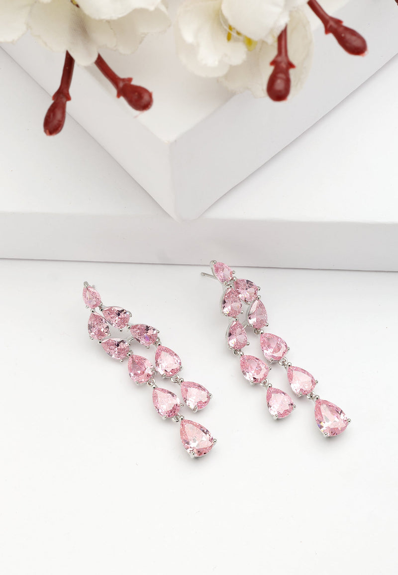 Boucles d'oreilles pendantes Diva Raindrop