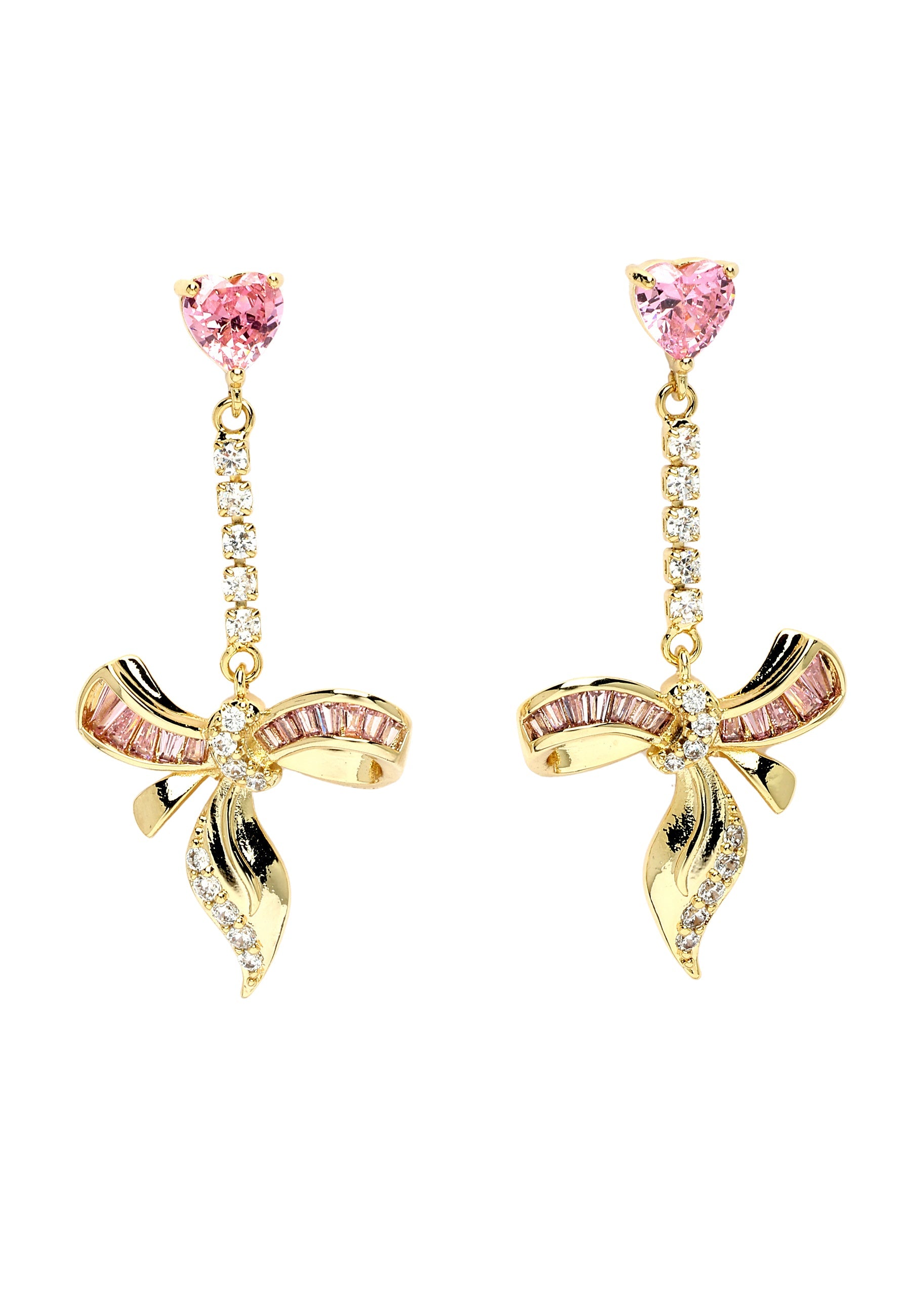 Diva Elegant Bow Drop Earrings