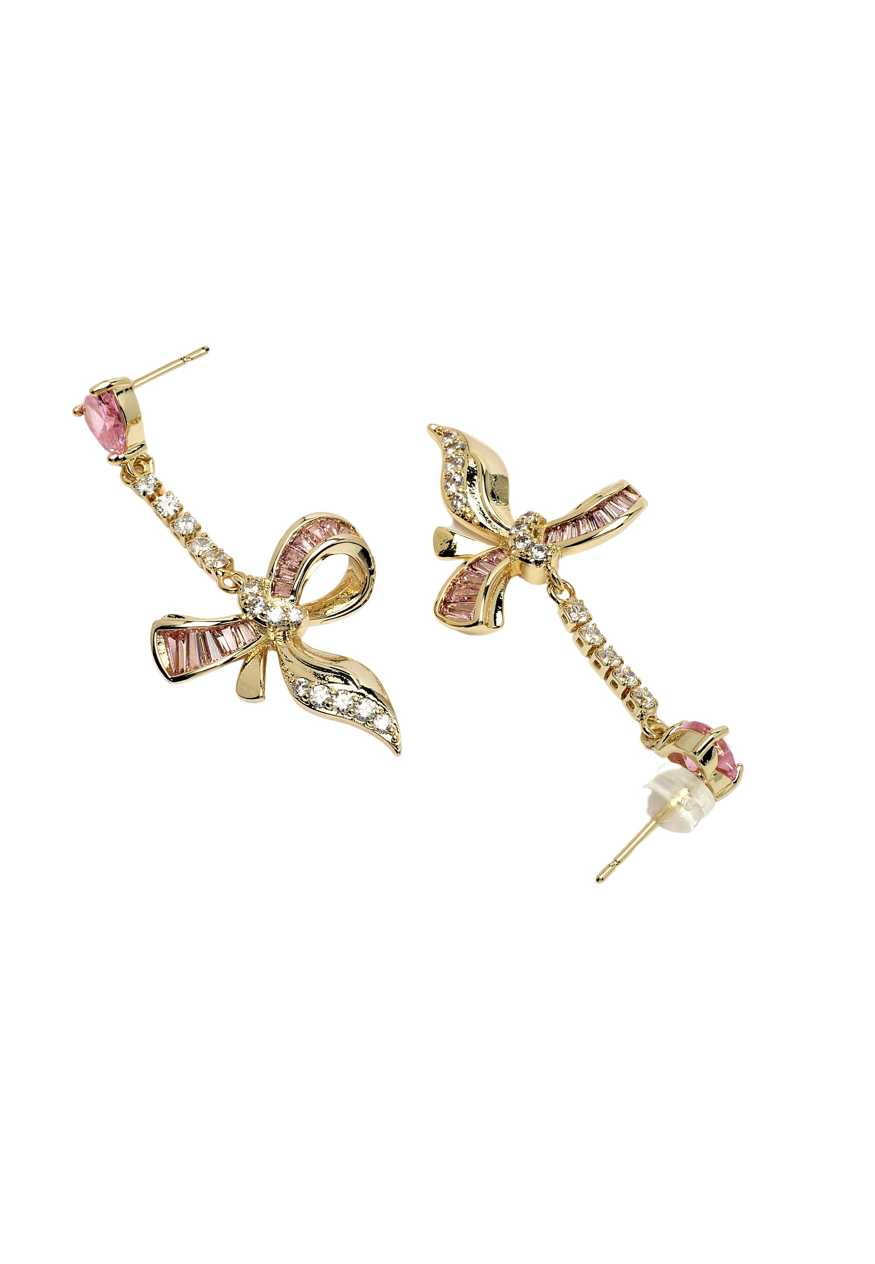 Diva Elegant Bow Drop Earrings