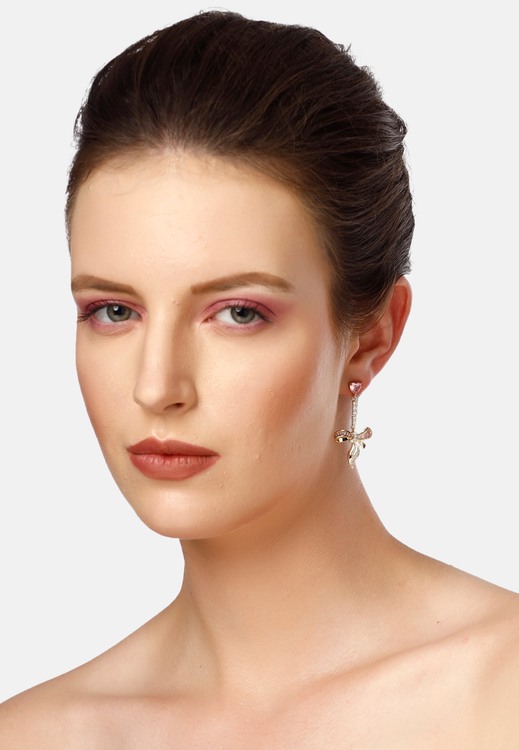 Diva Elegant Bow Drop Earrings