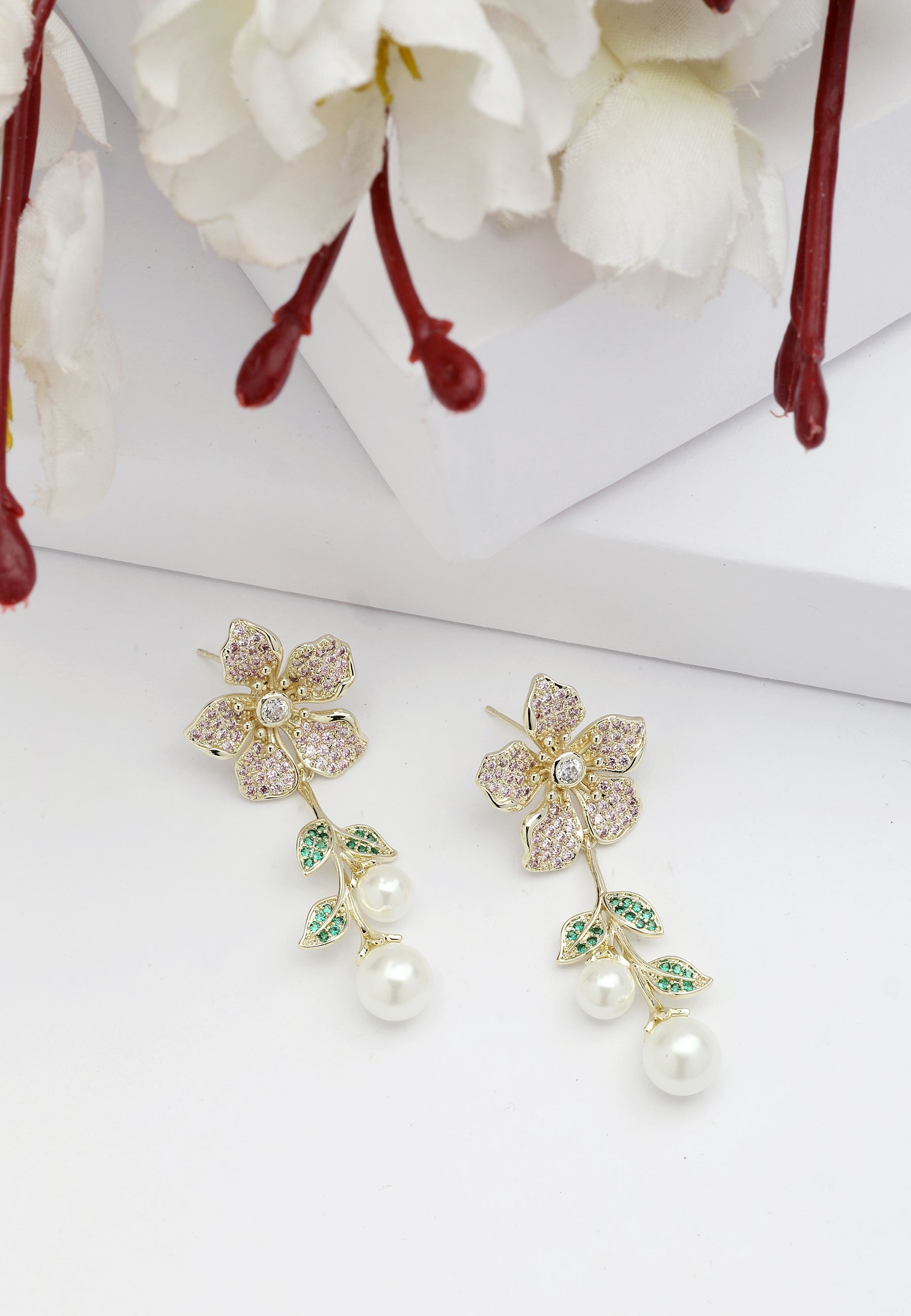 Diva Floral Drop Earrings