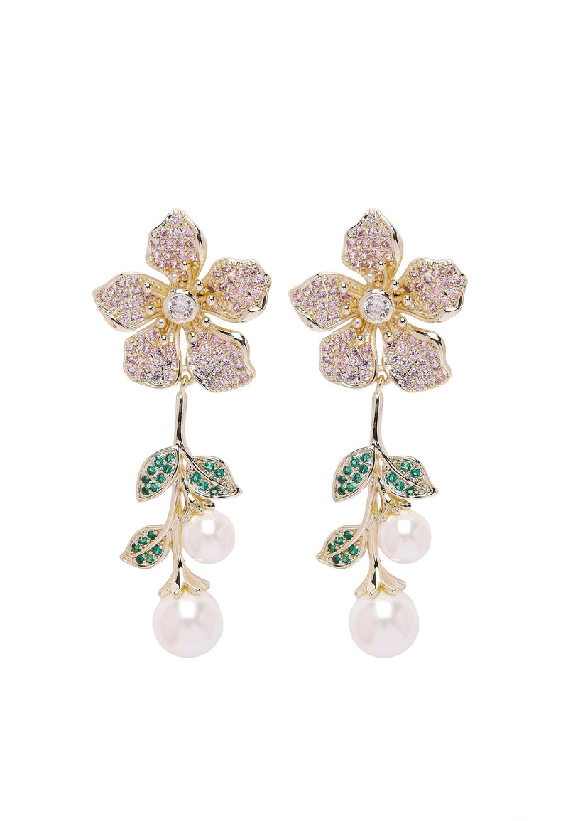 Diva Floral Drop Earrings