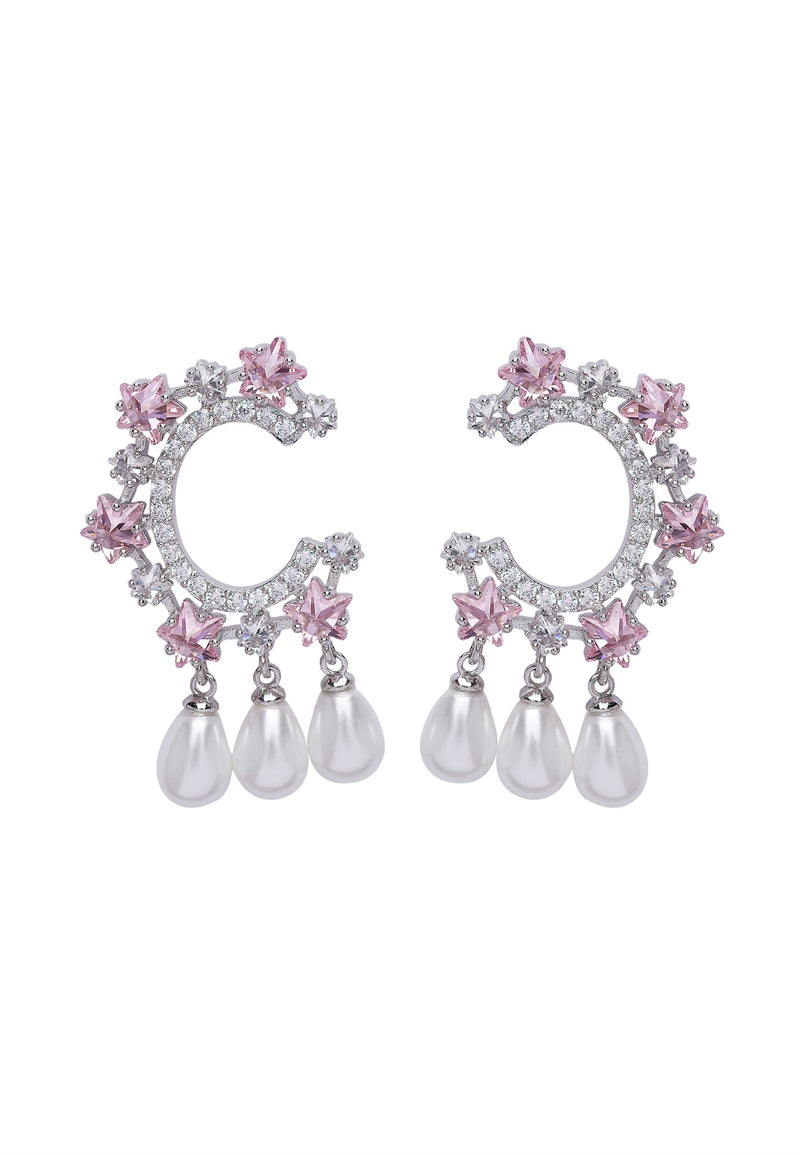 Diva C-Shaped Drop Earrings