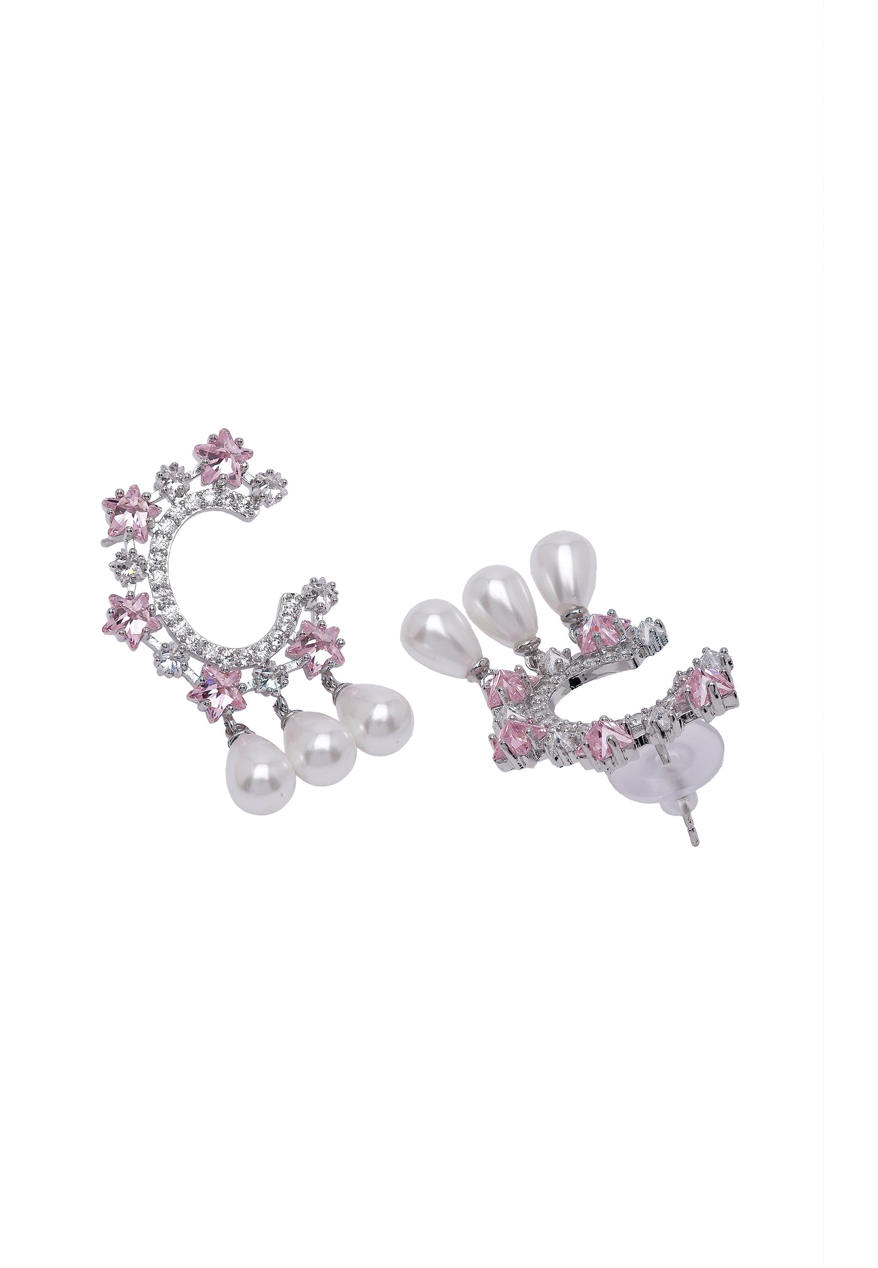 Diva C-Shaped Drop Earrings