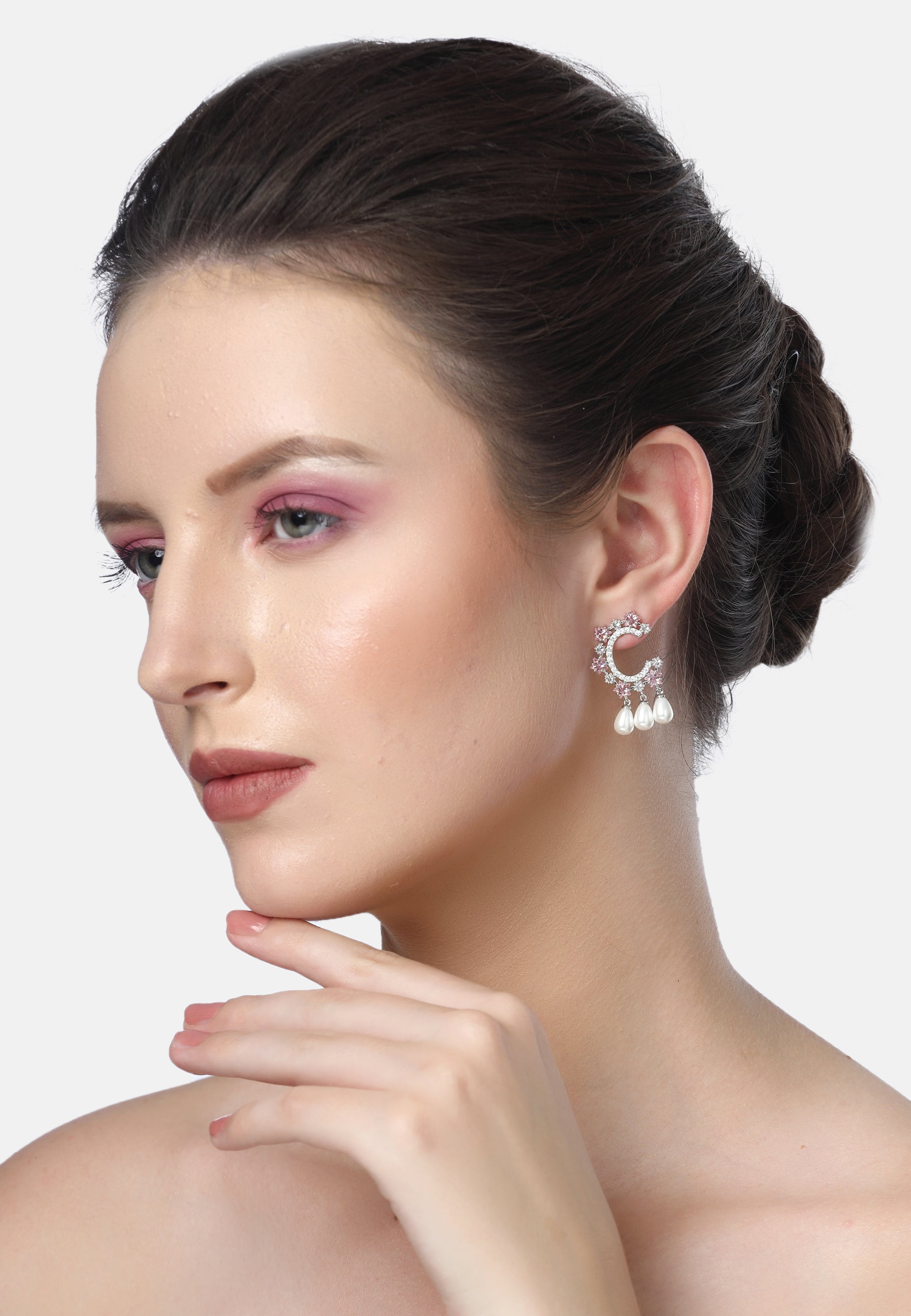 Diva C-Shaped Drop Earrings