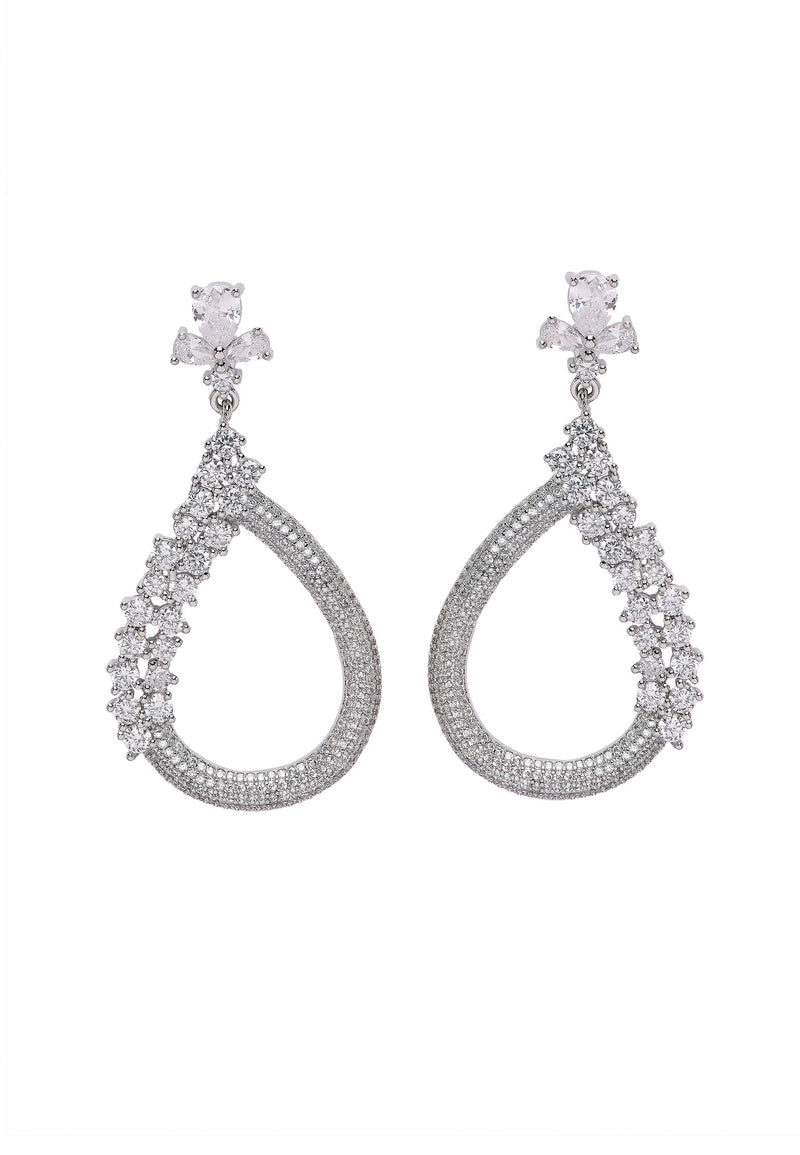 Diva Sparkling Almond Shape Earrings
