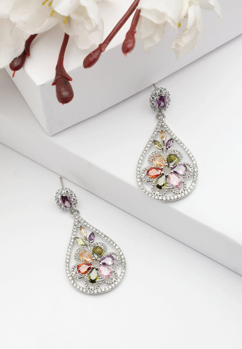 Diva Floral Drop Earrings