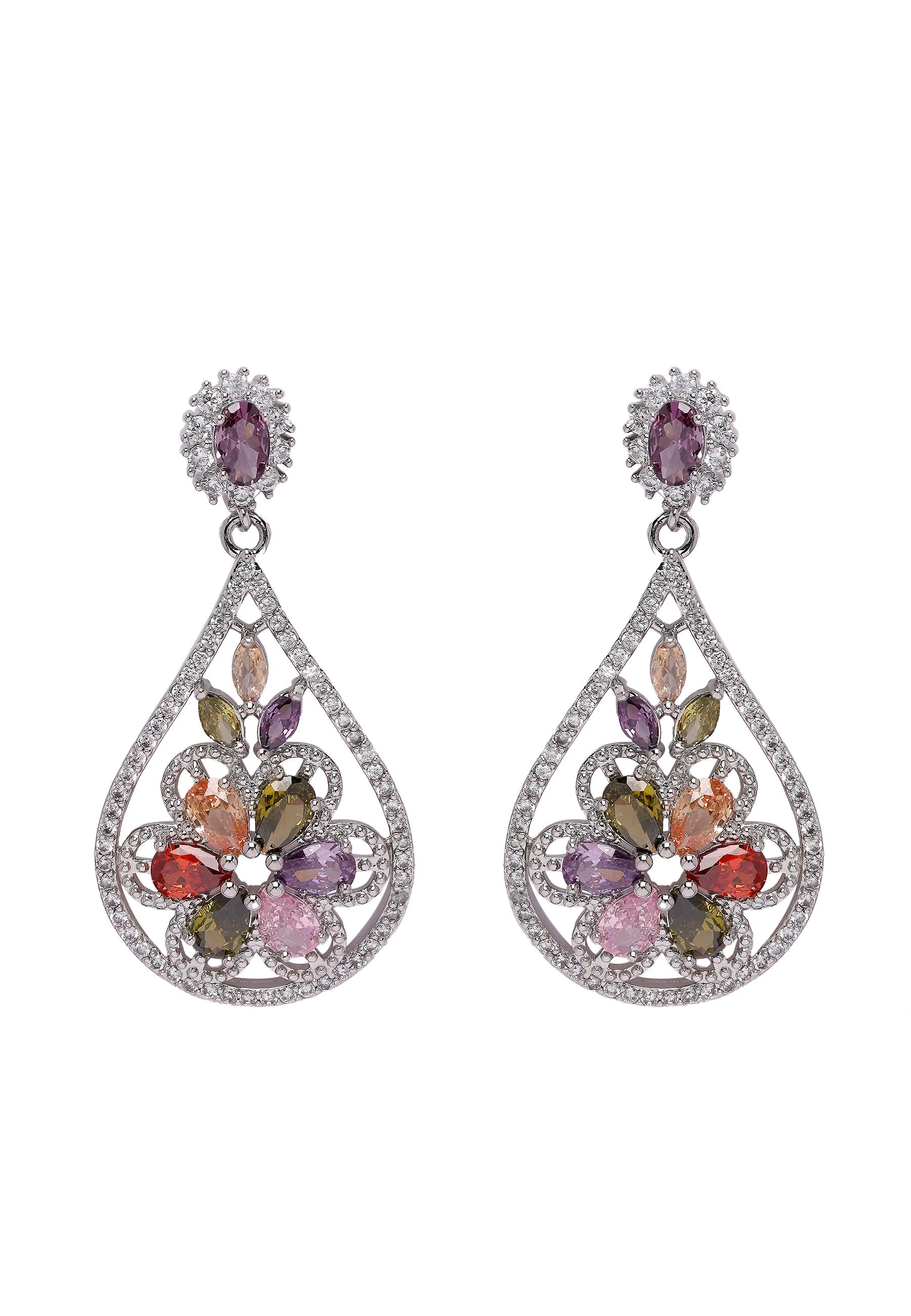 Diva Floral Drop Earrings