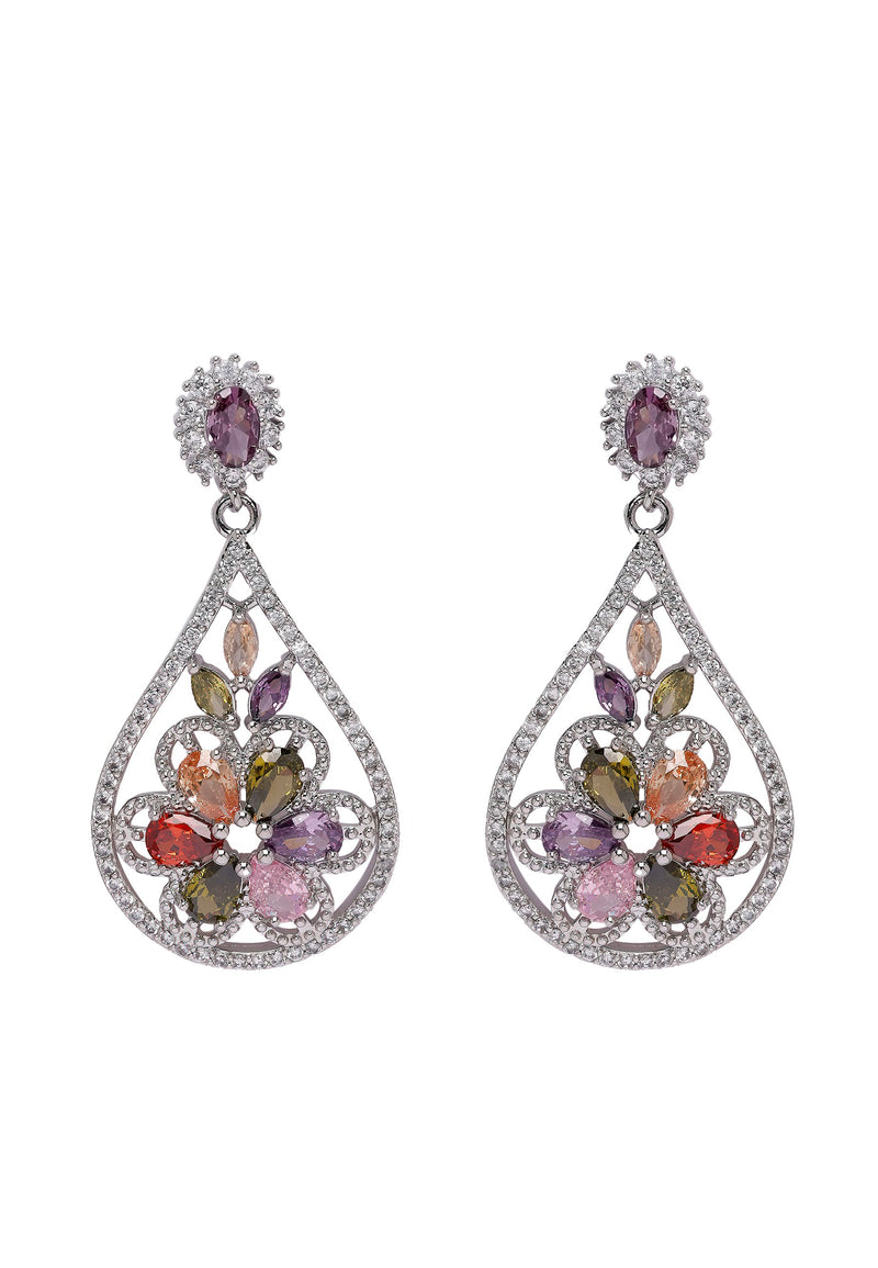 Diva Floral Drop Earrings