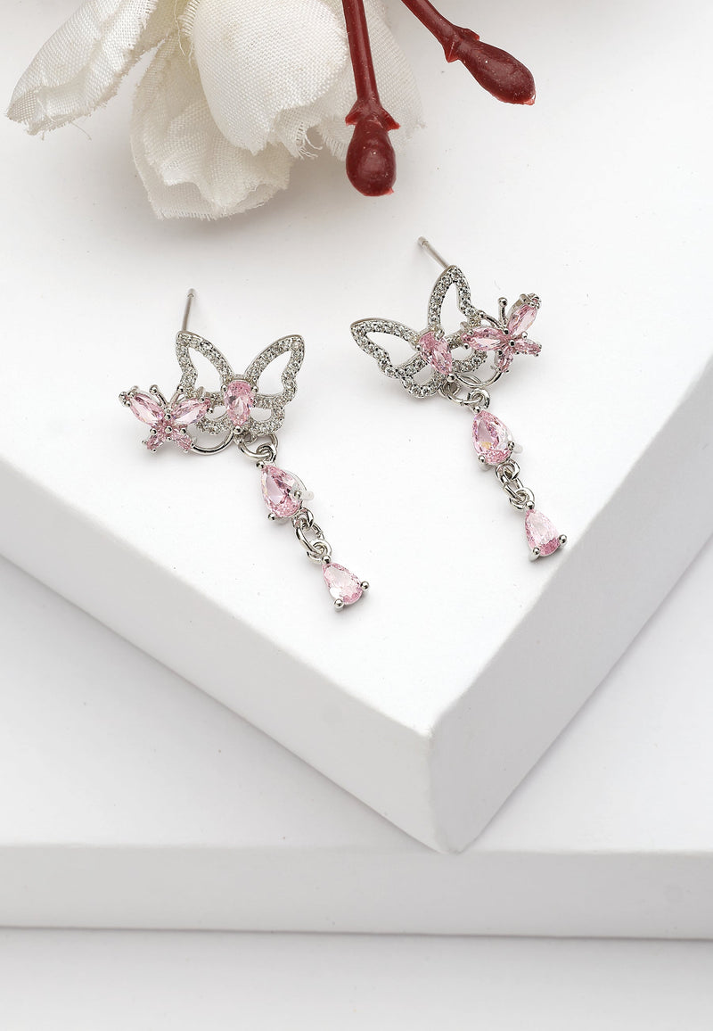 Diva Dainty Double Butterfly Earrings
