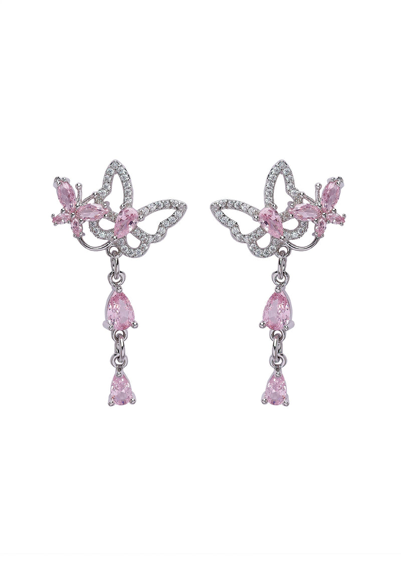 Diva Dainty Double Butterfly Earrings