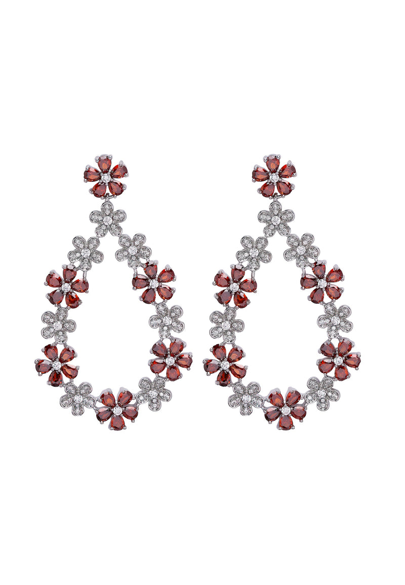 Diva Dainty Floral Dangle Earrings