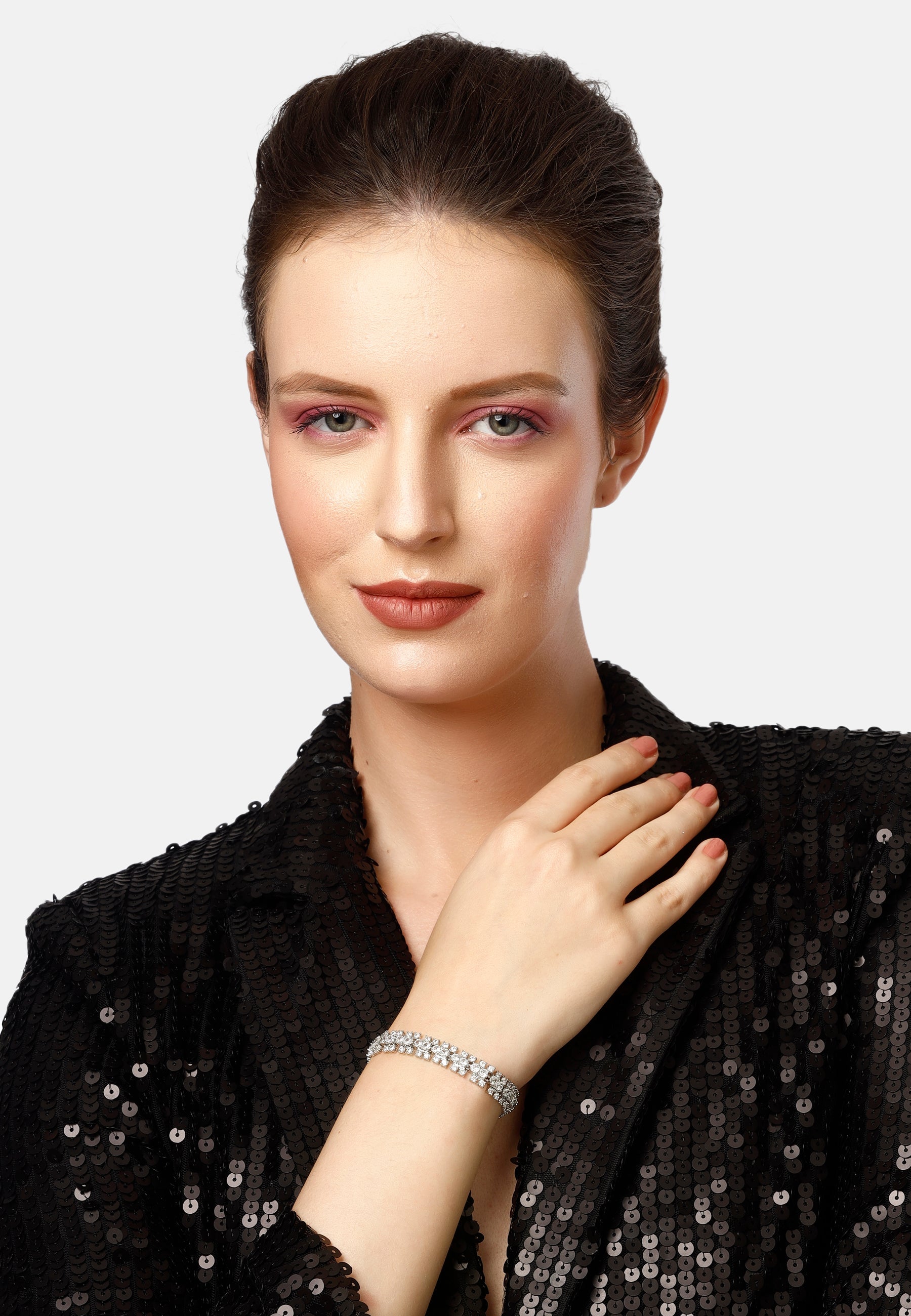 Bracelet large Diva en argent sterling