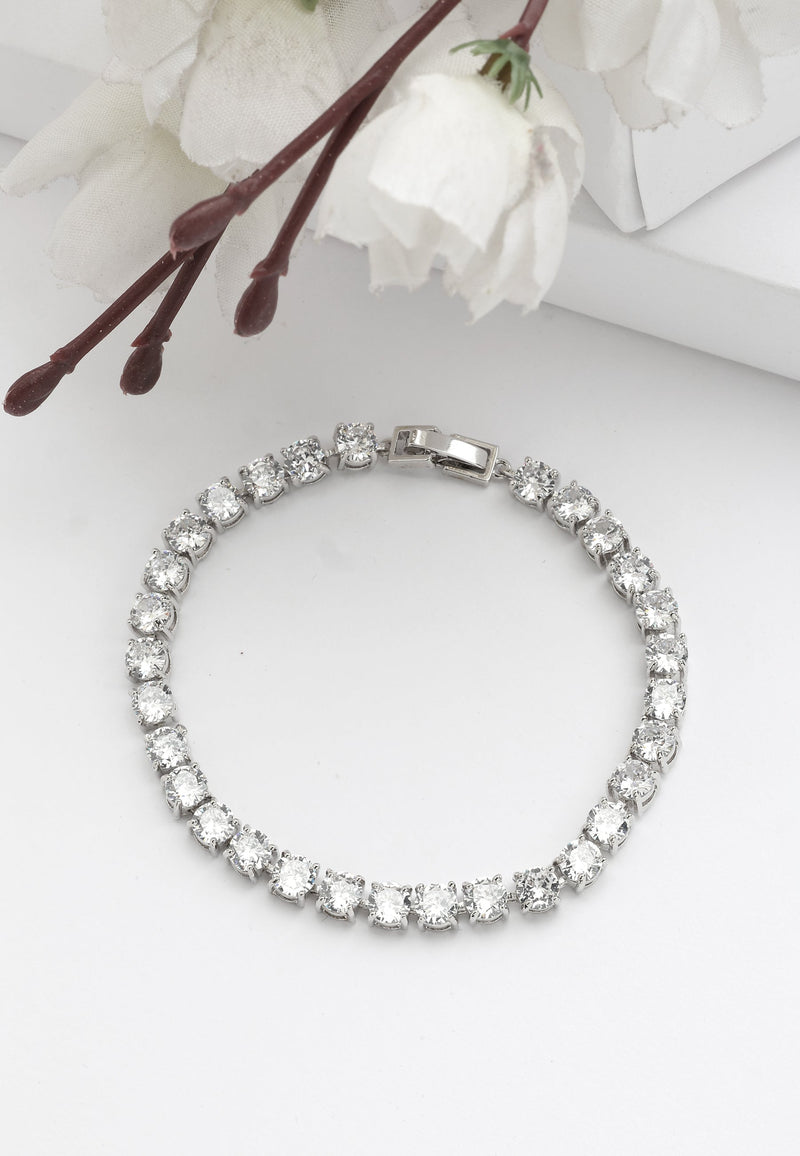 Diva Delicate Bezel Tennis Bracelet