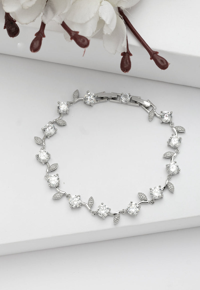 Bracelet Diva Sleek Bezel Leaf
