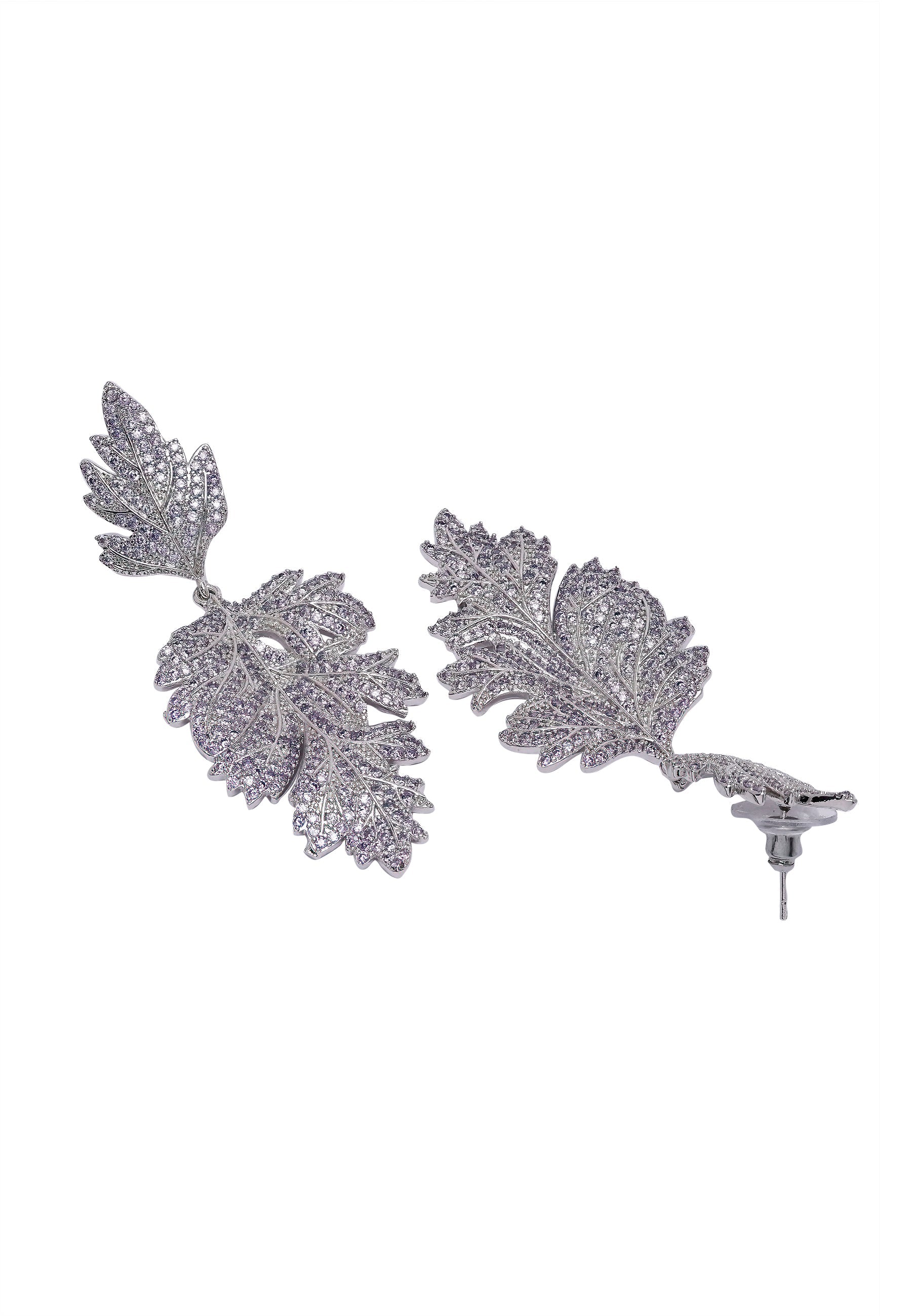 Diva Leaf Shaped Drop Earrings