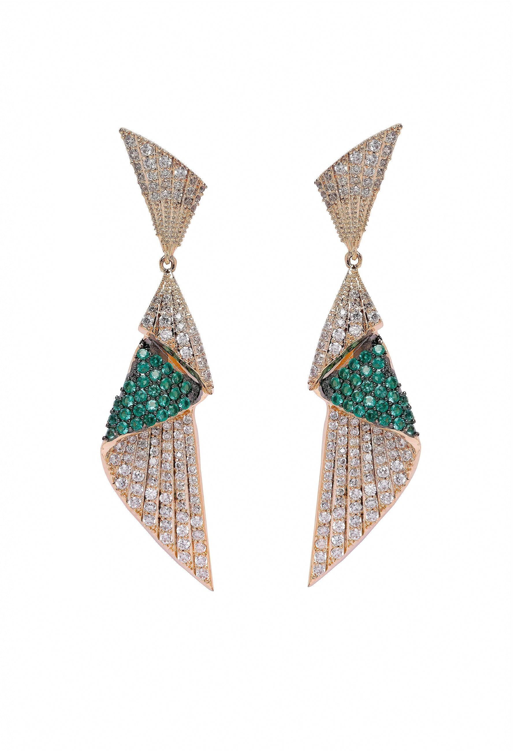 Diva Luxury Shell Dangle Earrings