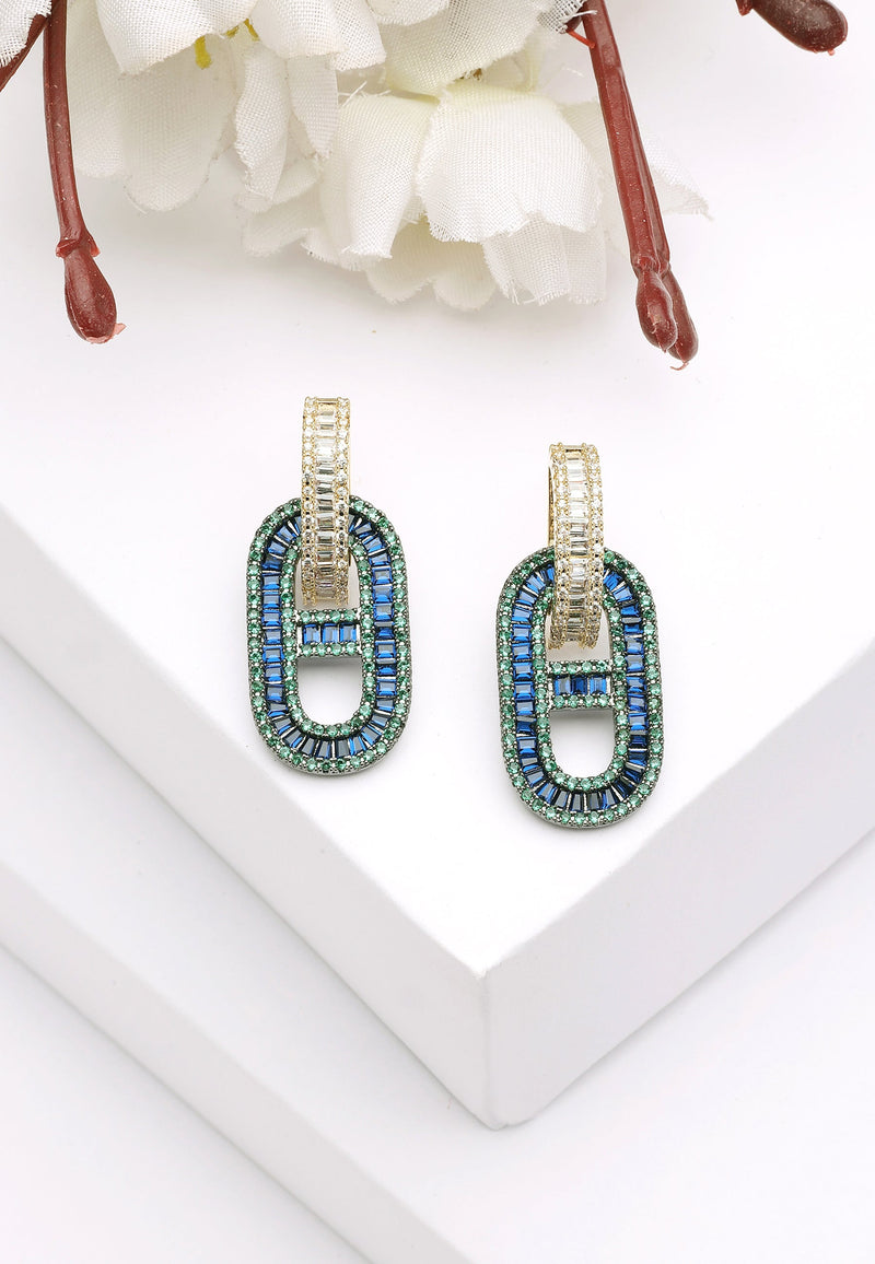 Diva Cylinderical Drop Earrings