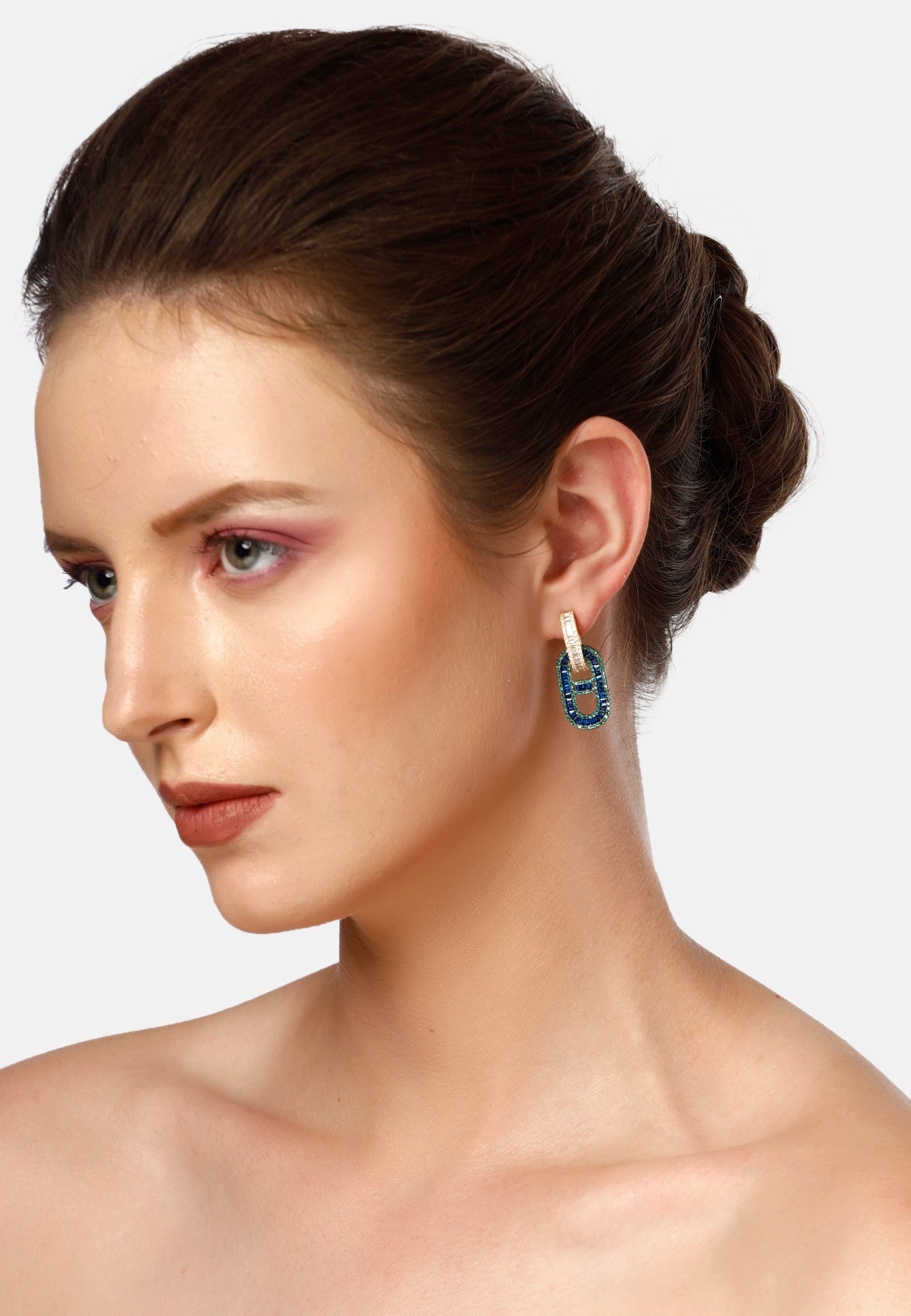 Diva Cylinderical Drop Earrings