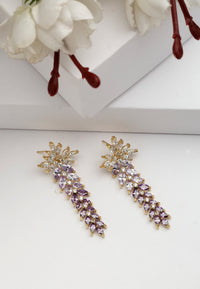 Diva Floral Dangle Earrings