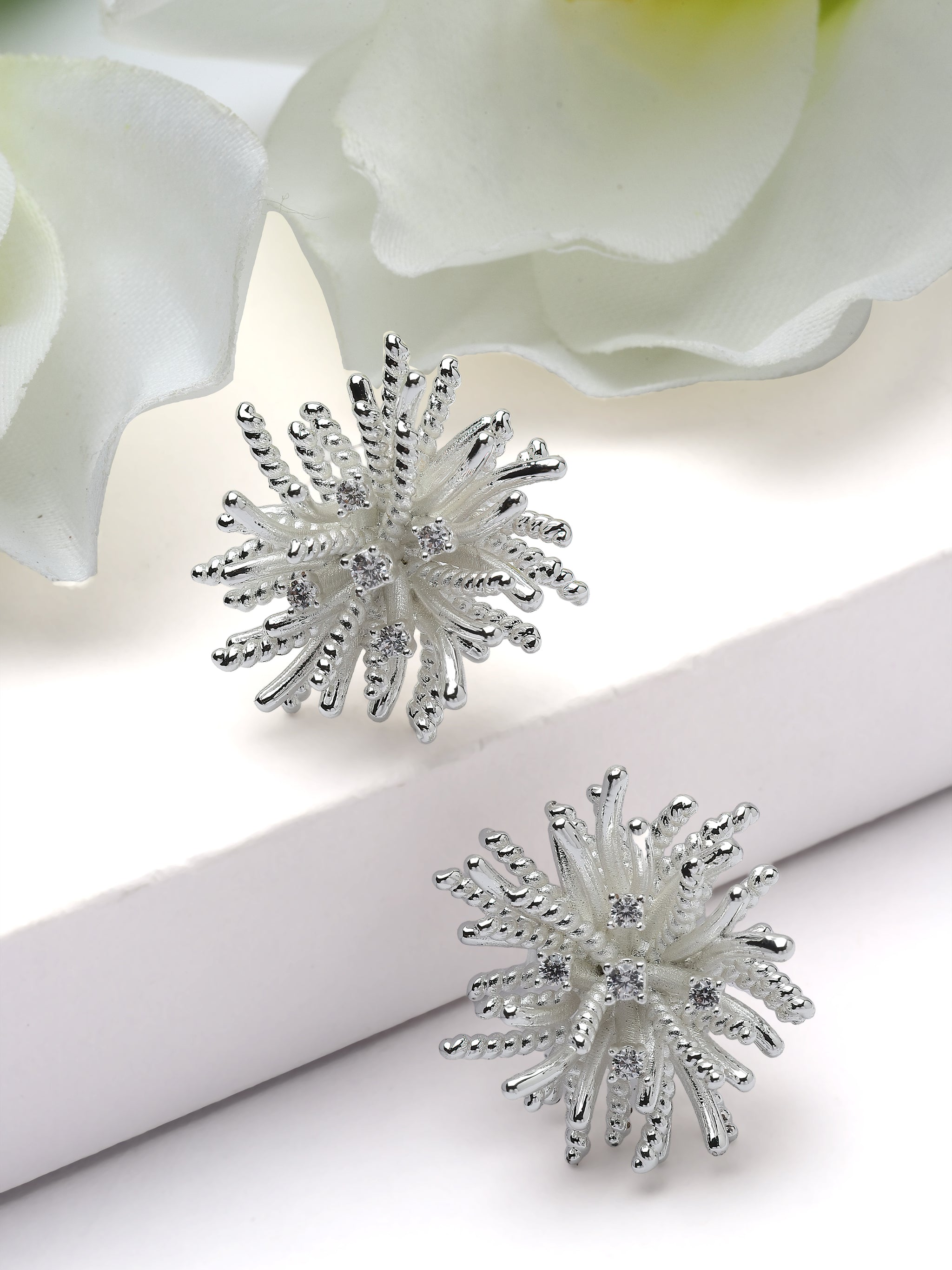 Starburst Pavé Stud Earrings