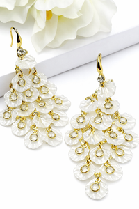 Petal Cluster Chandelier Earrings