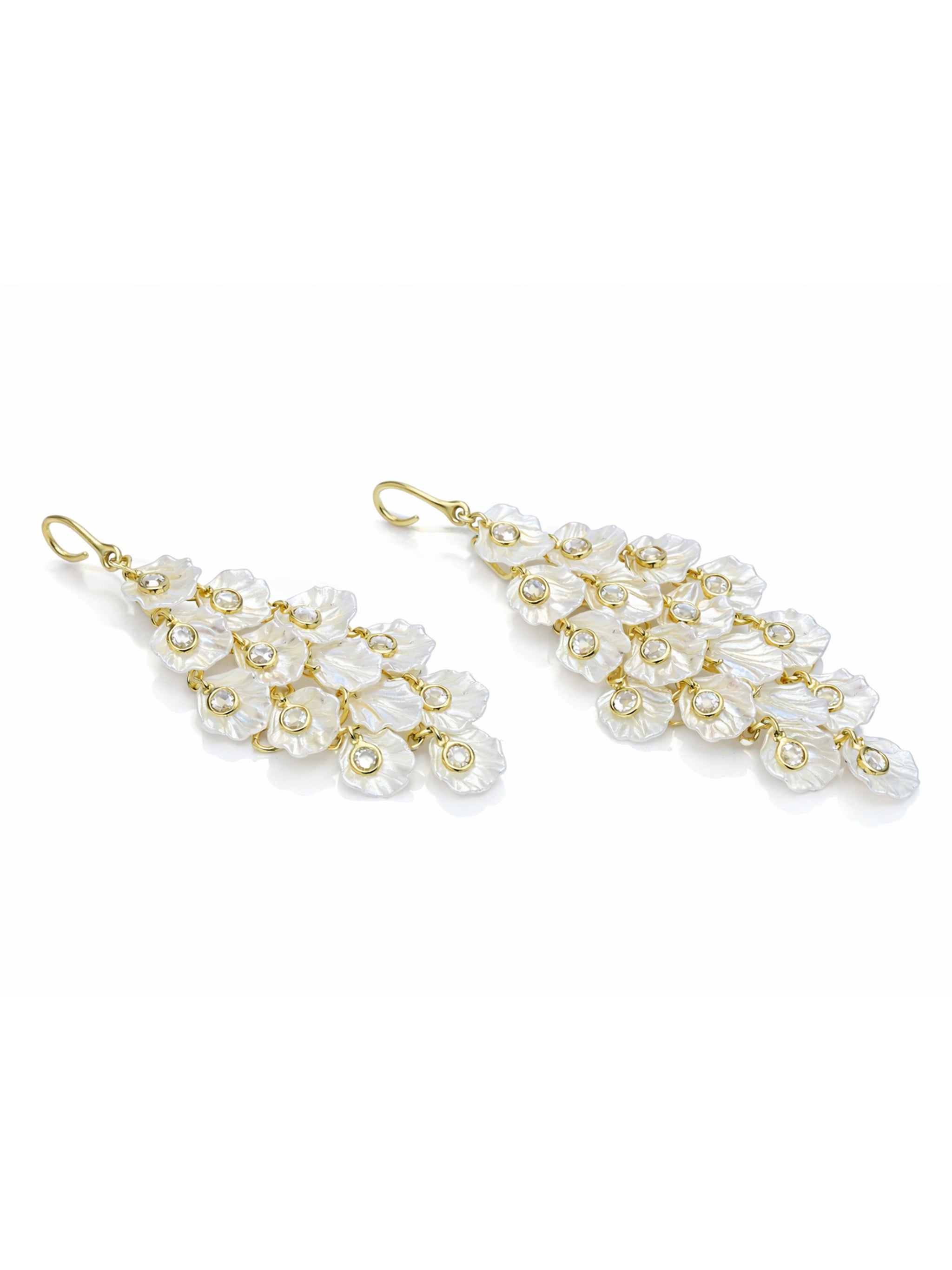 Petal Cluster Chandelier Earrings