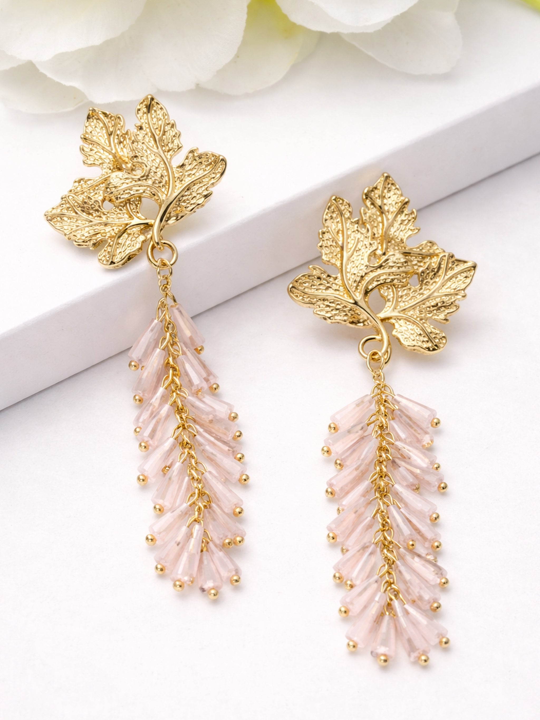 Leaf Branch Drop Earrings