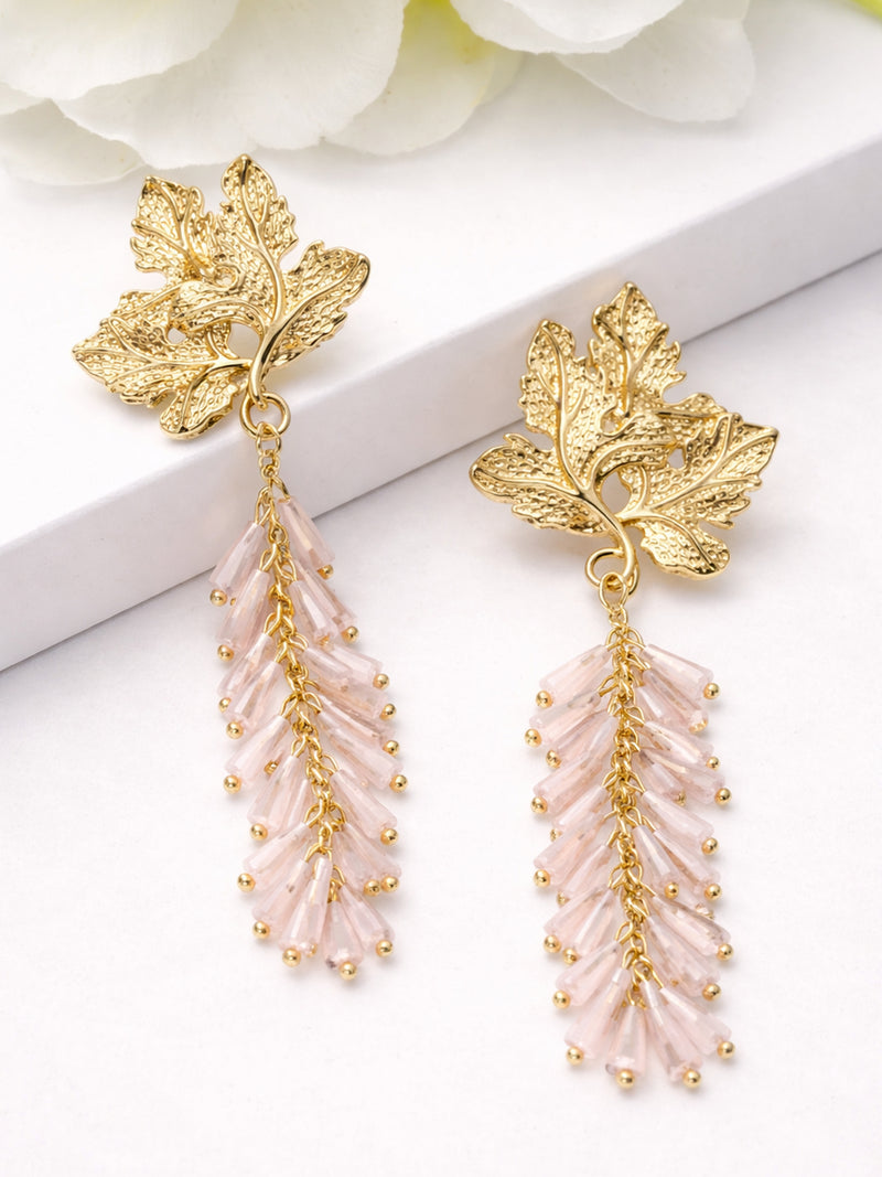 Leaf Branch Drop Earrings