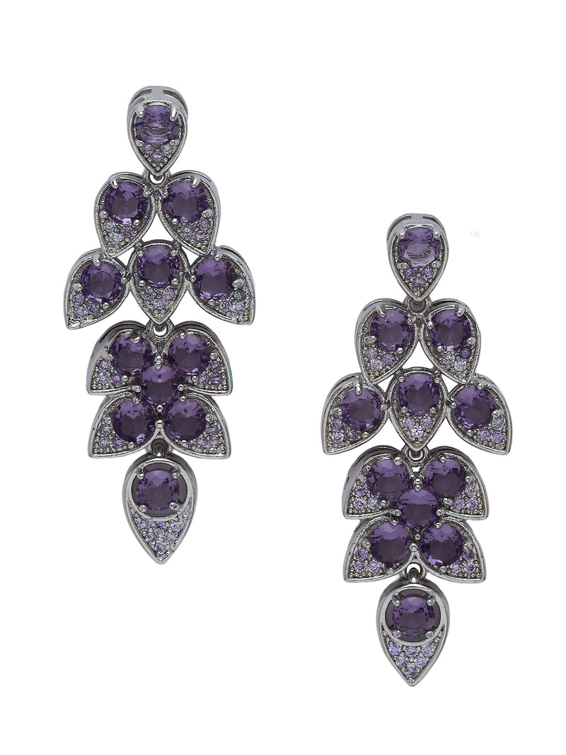 Cluster Vine Drop Earrings