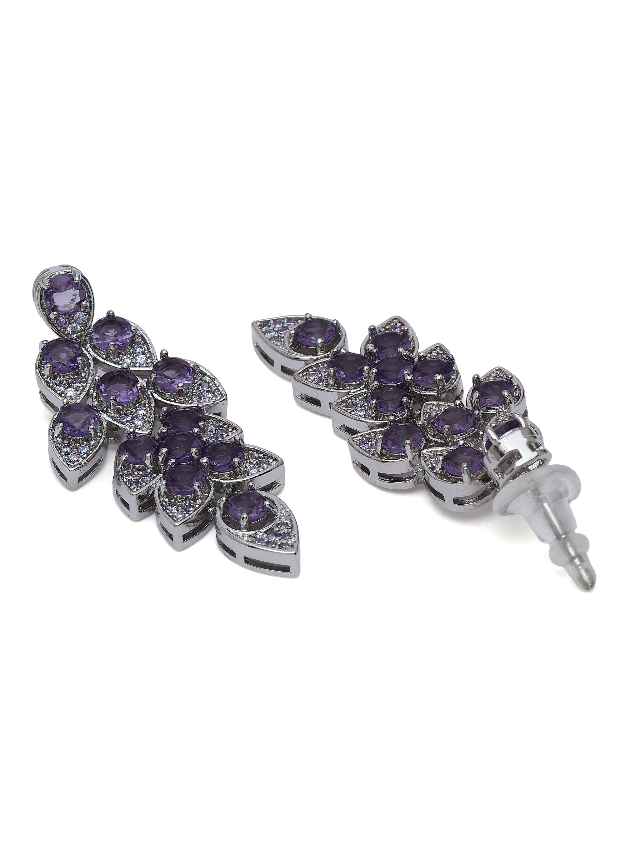 Cluster Vine Drop Earrings