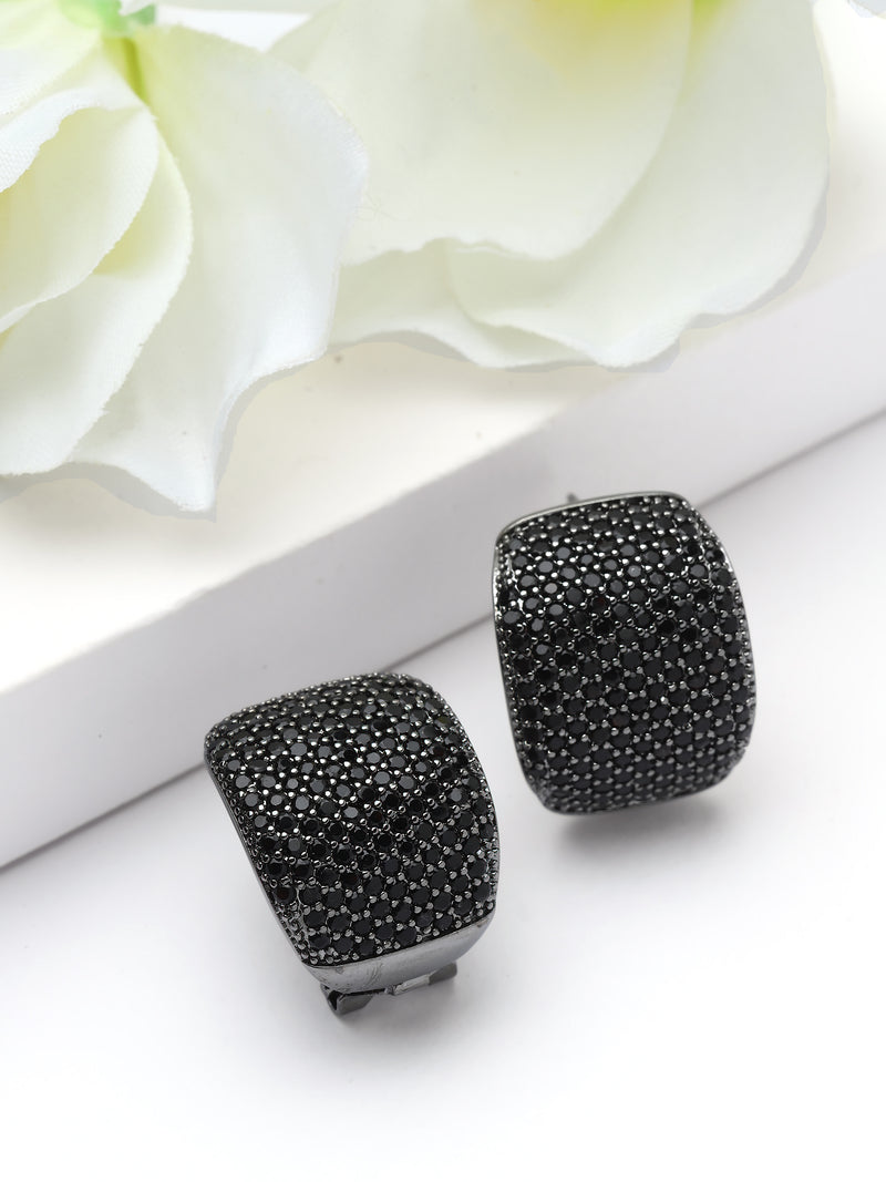 Pavé Dome Stud Earrings