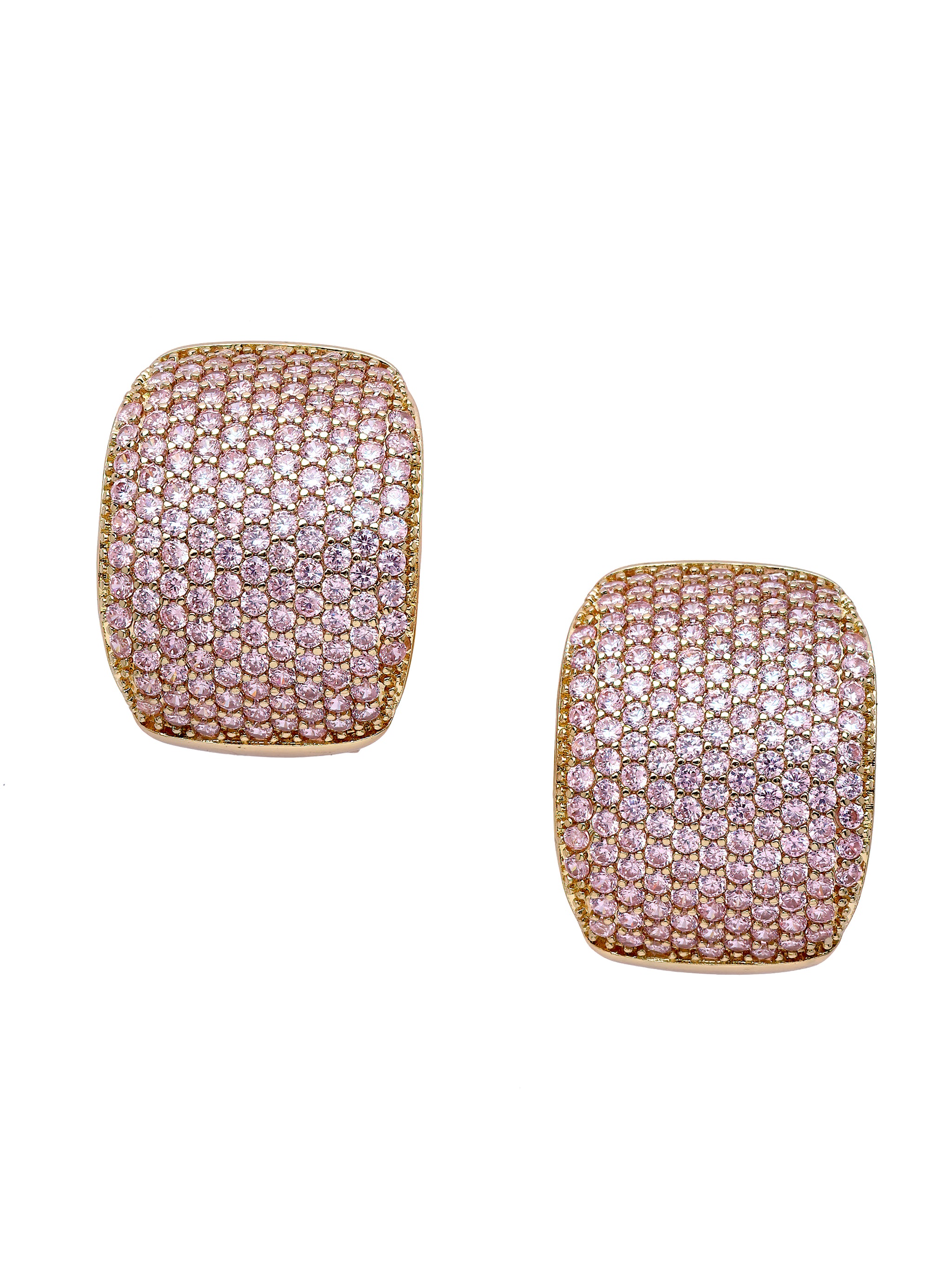 Pavé Dome Stud Earrings