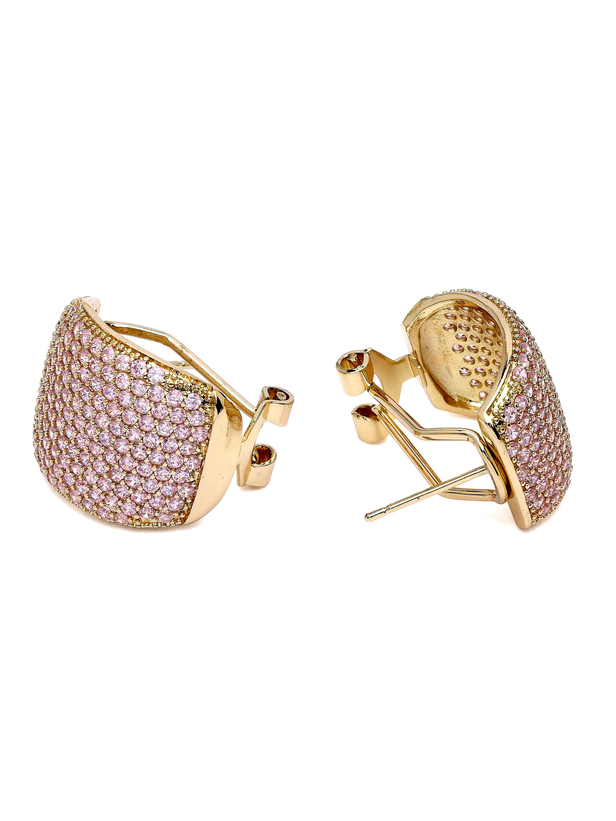 Pavé Dome Stud Earrings