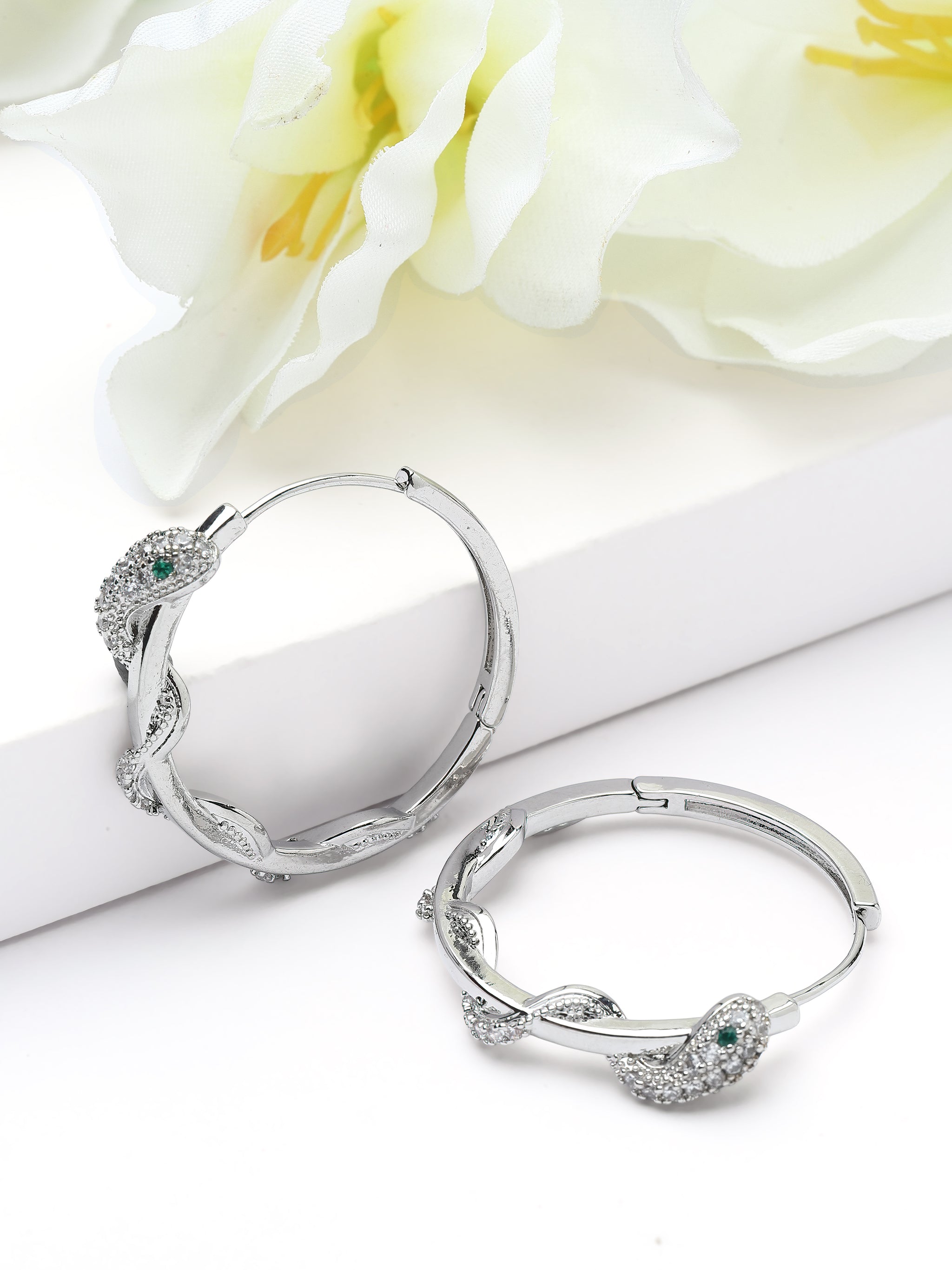 Serpent Hoop Earrings