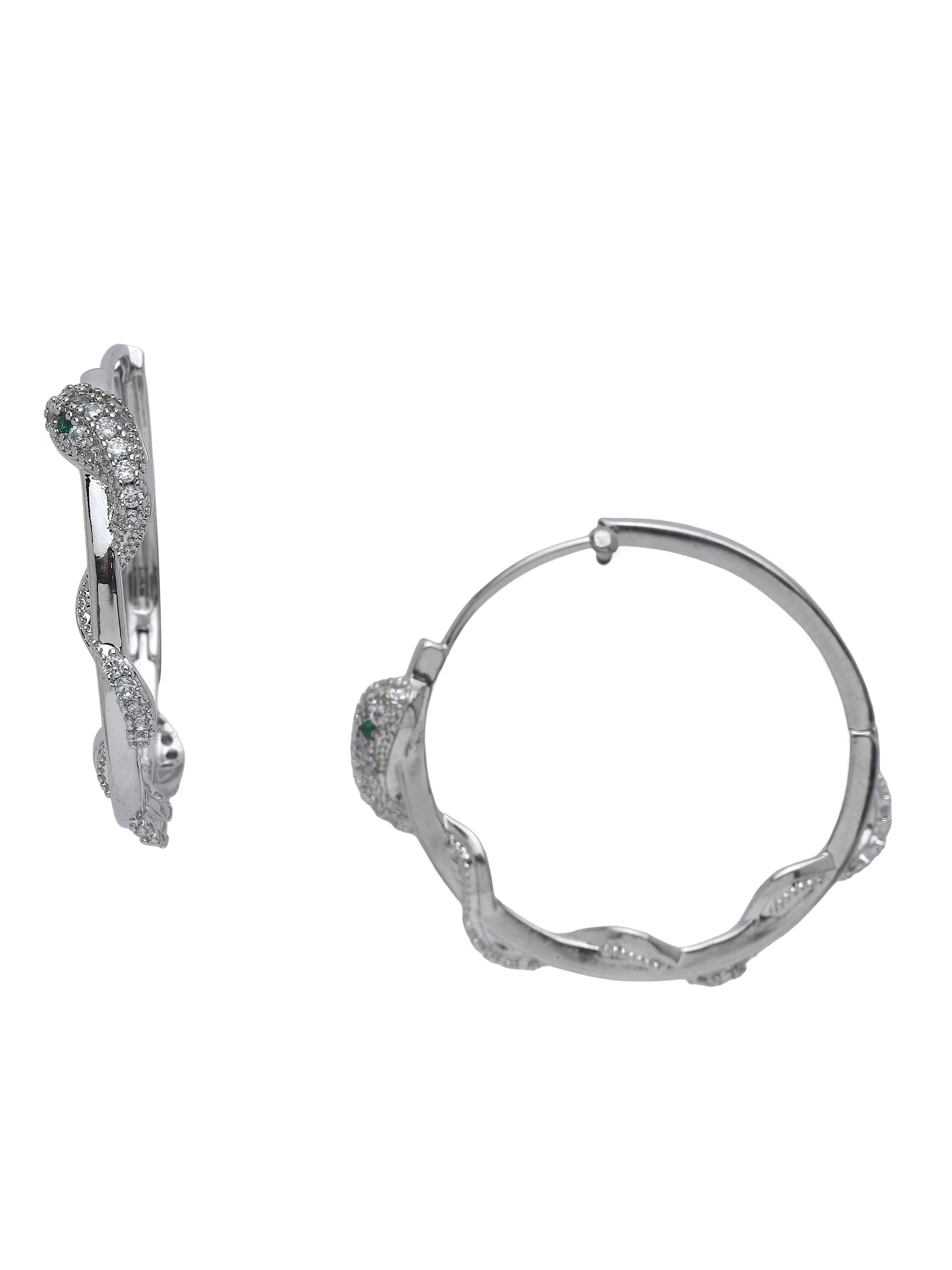 Serpent Hoop Earrings