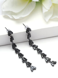 Linear Fringe Drop Earrings