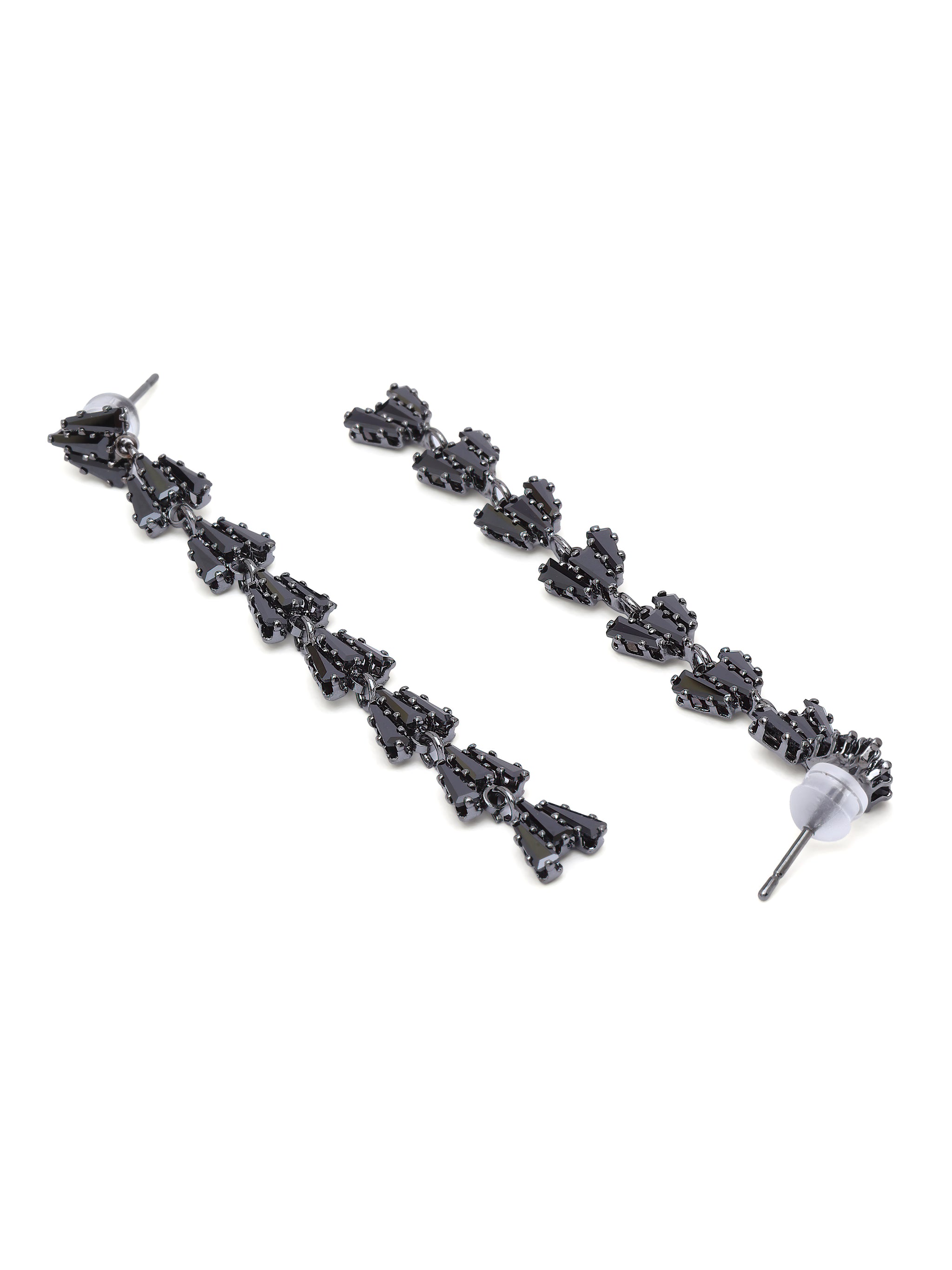 Linear Fringe Drop Earrings
